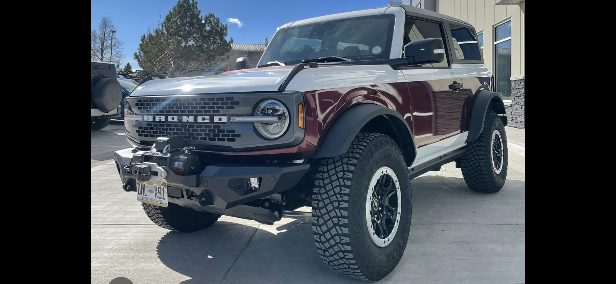 Ford Bronco If you have a winch with a hawse fairlead and a front camera AND you need to run a front license plate... Bronco wra