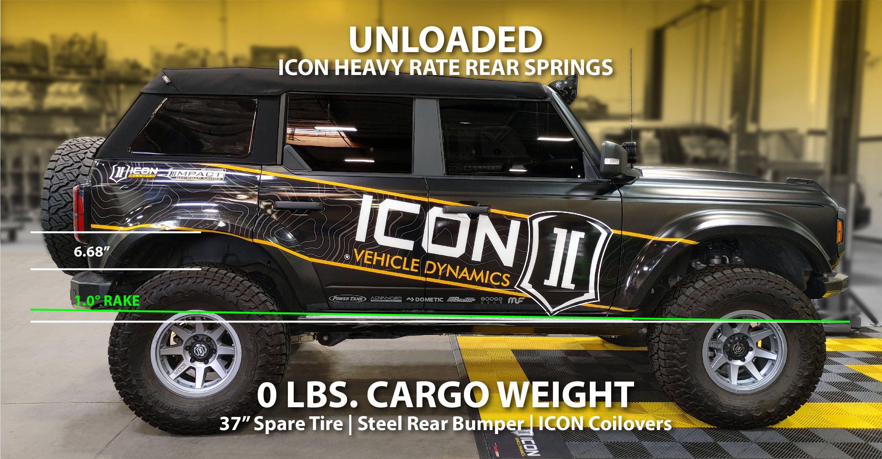 Ford Bronco ICON Heavy Rate Rear Coil Springs (for ICON Coilovers) Bronco-X-Rate-ComparoA-Empty