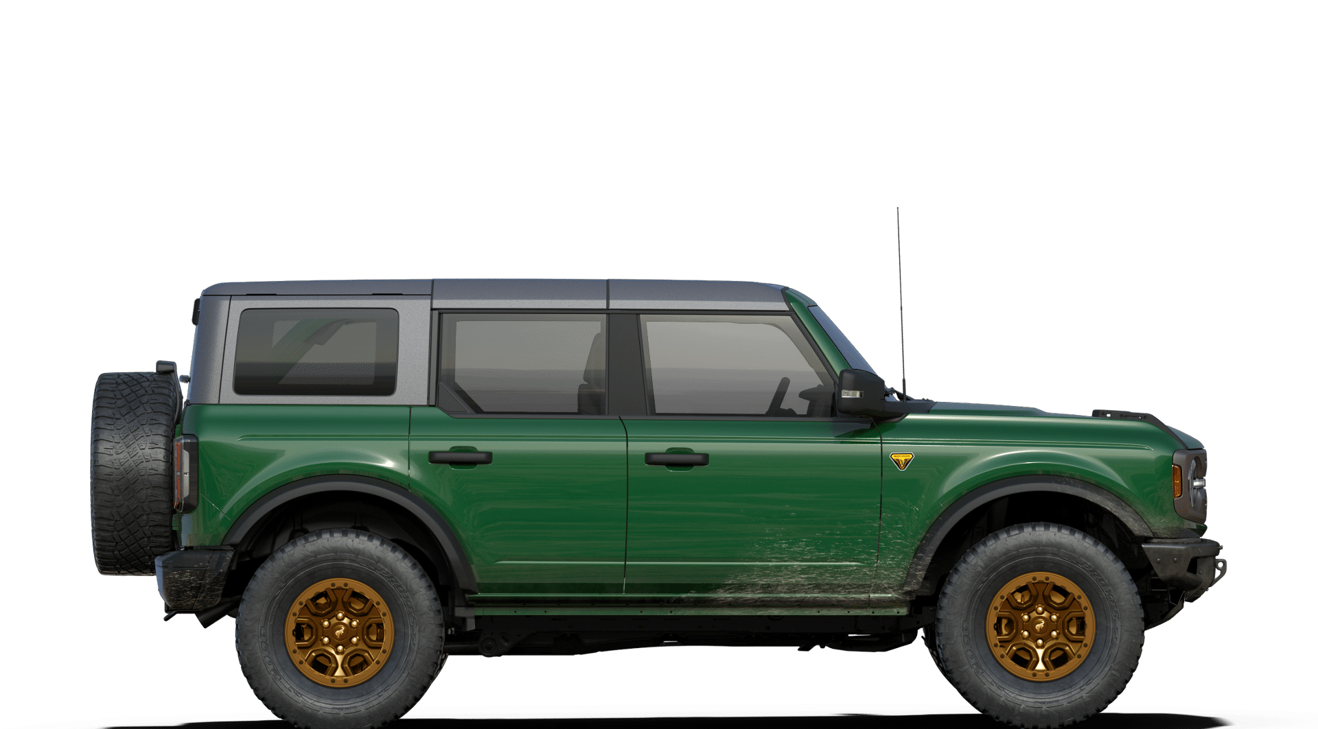 Ford Bronco Eruption Green Broncos + Bronze Wheels are perfect match BroncoWheels