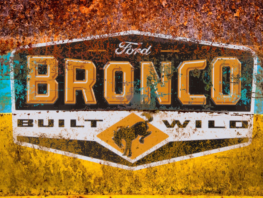 Ford Bronco B6G members-made custom Bronco logos, badges, stickers thread - submit your work here Builte Wild rusty si