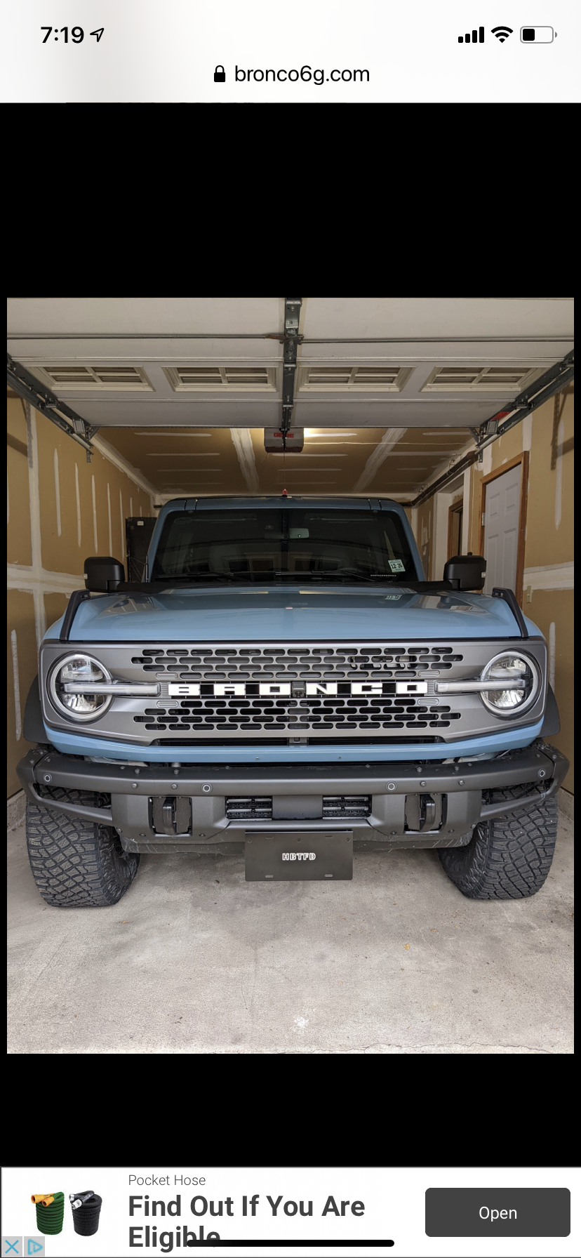 Ford Bronco Looking for a front plate holder for MOD bumper... C500B995-AB5C-4E90-8D8D-4B664A055E8F