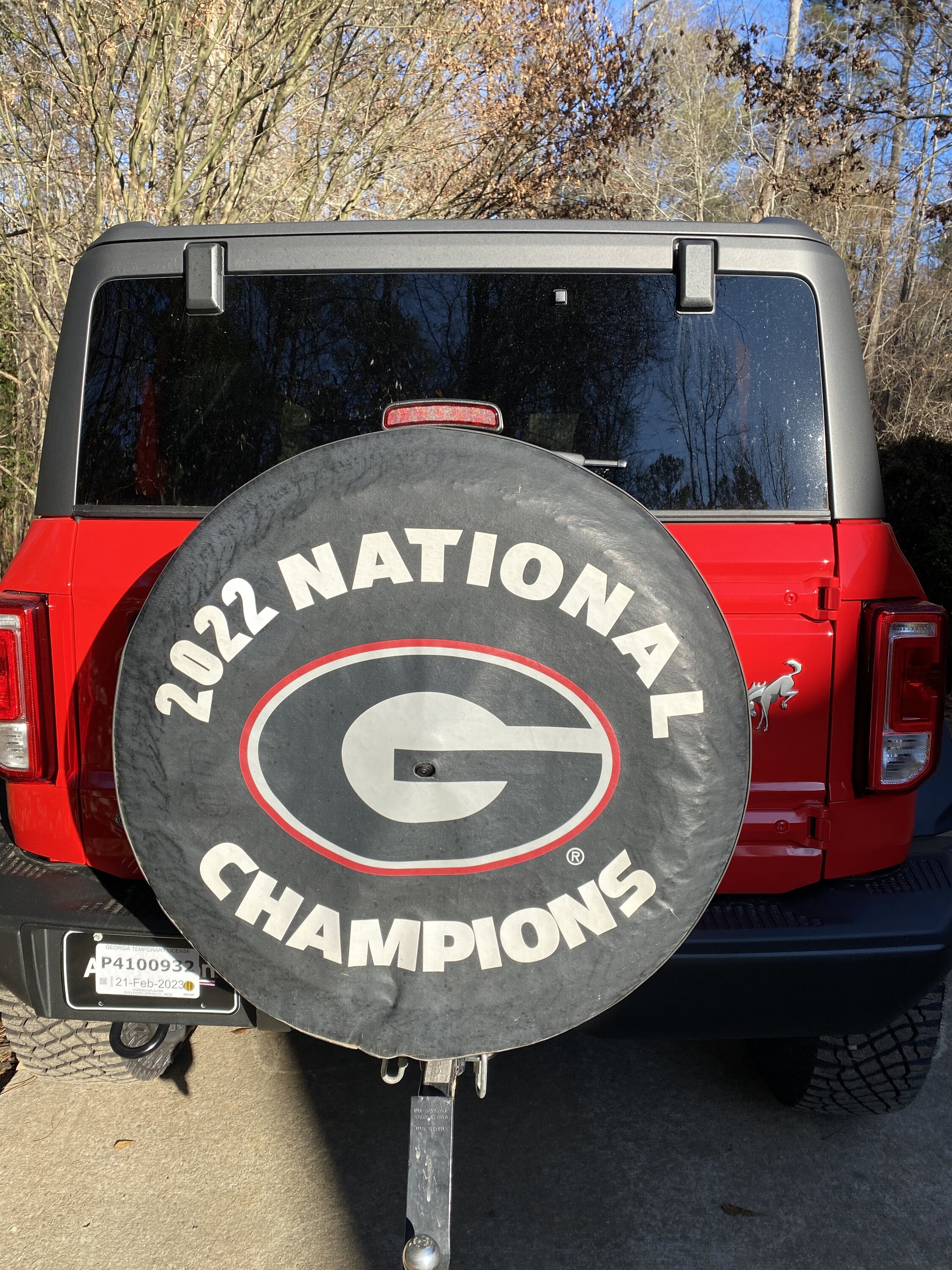 I found an awesome spare tire cover this morning | Bronco6G - 2021+ Ford  Bronco & Bronco Raptor Forum, News, Blog & Owners Community