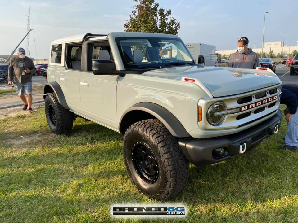 Ford Bronco Levine: White top not an option. We are listening  (UPDATE) cactus gray 4 door bronco launch vehicle 13