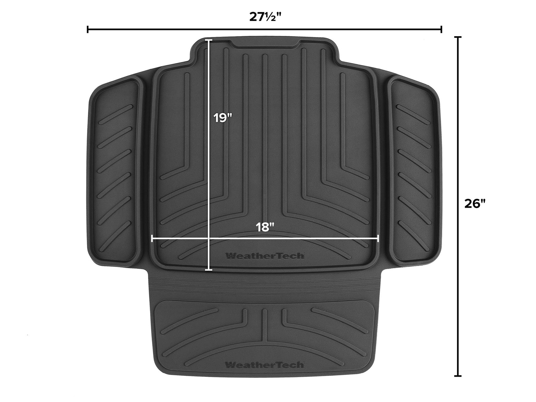 Ford Bronco PARENTS  WeatherTech for Car Seats or Misc Uses Child_Car_Seat_Protector_Dimensions_Diagram_2000