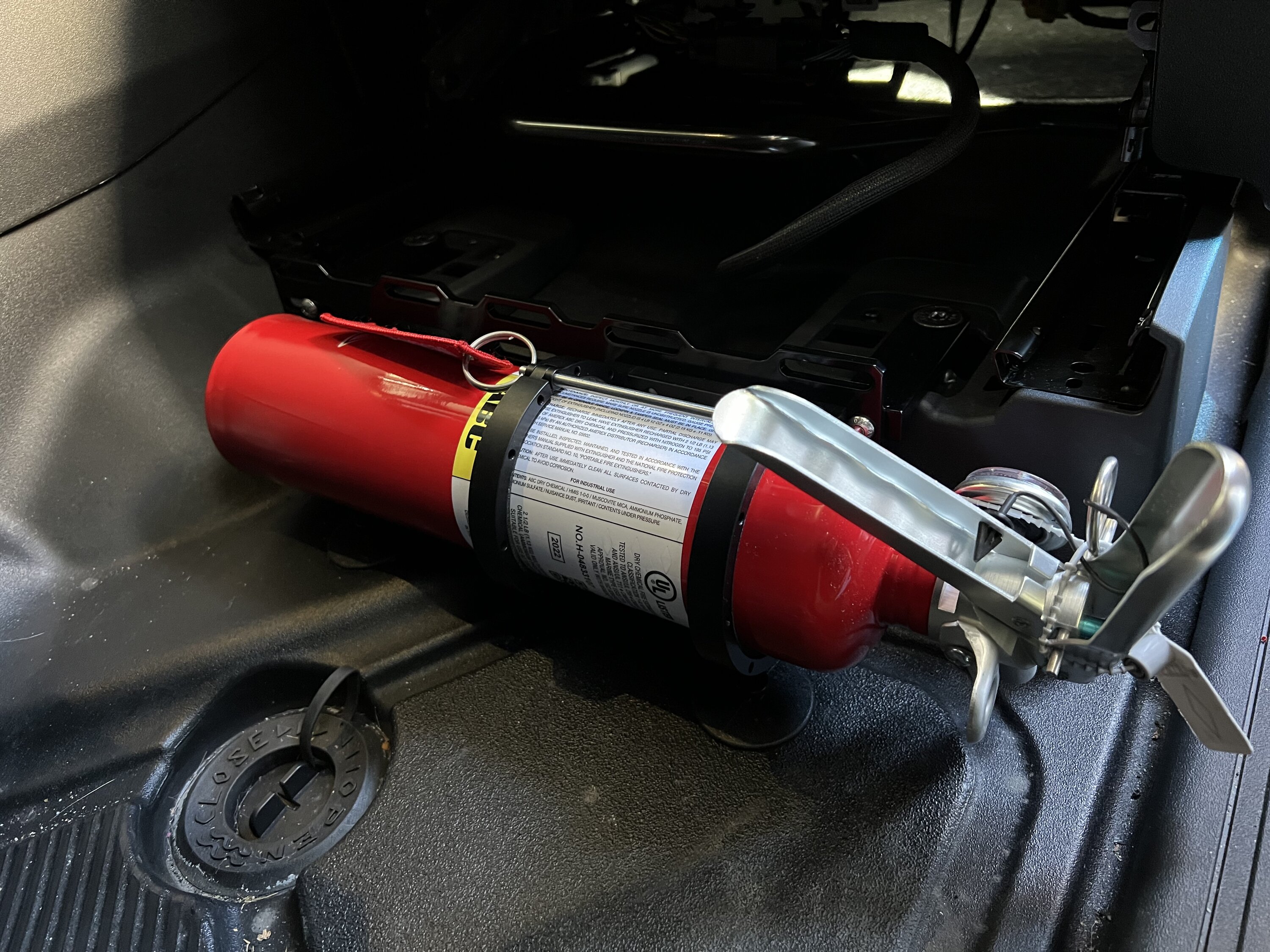 Ford Bronco Fire Extinguisher Mounting in the Bronco - Show Your Installs D880144D-7A37-4580-8B4A-49596FC1EB31