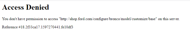 Ford Bronco Build and Price for 2021 Bronco soon? denied.PNG