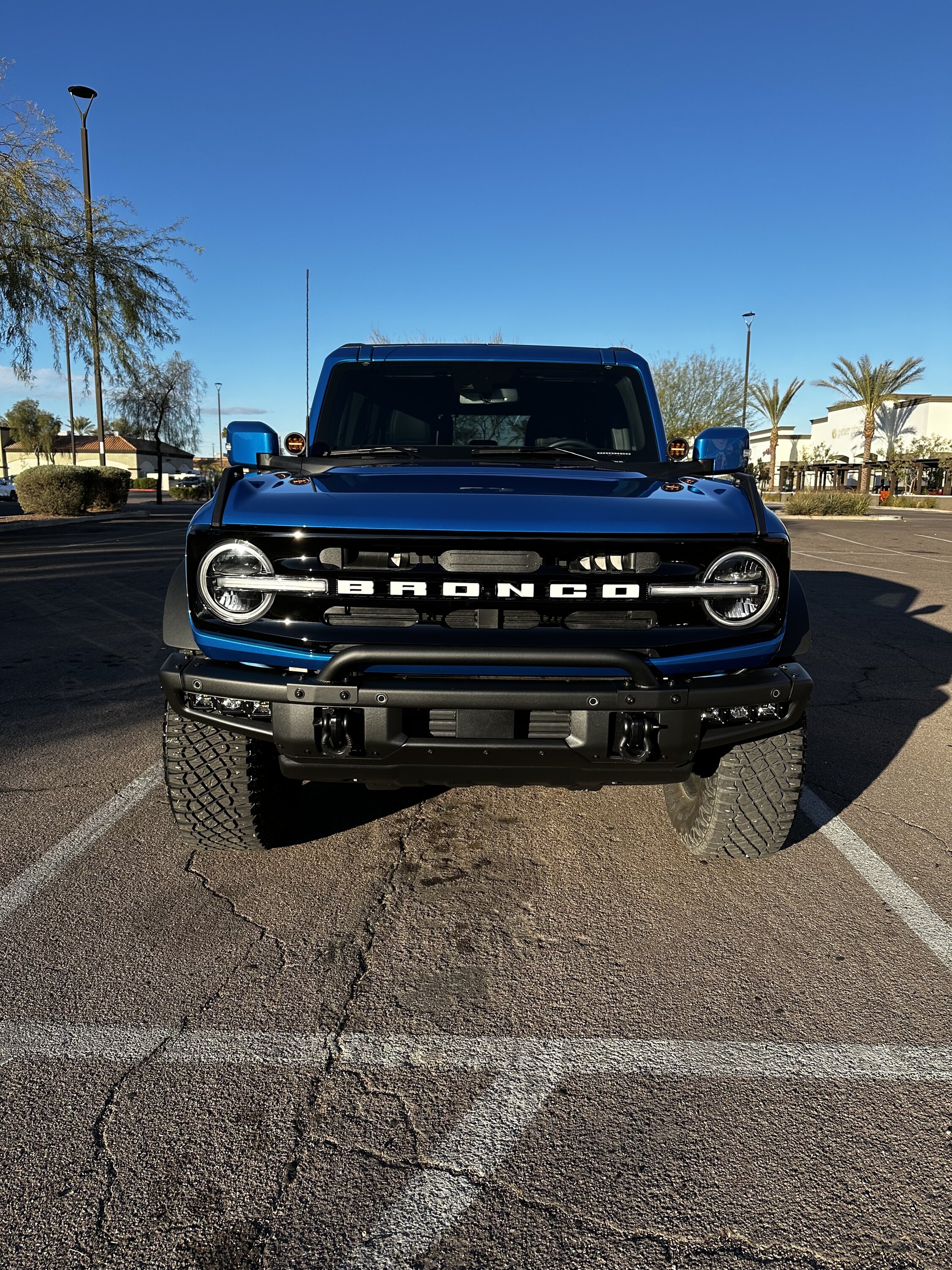 Ford Bronco Mesh grill inserts installed on Big Bend EAC43119-18E6-4581-A0D5-AB42D9D6B4BC