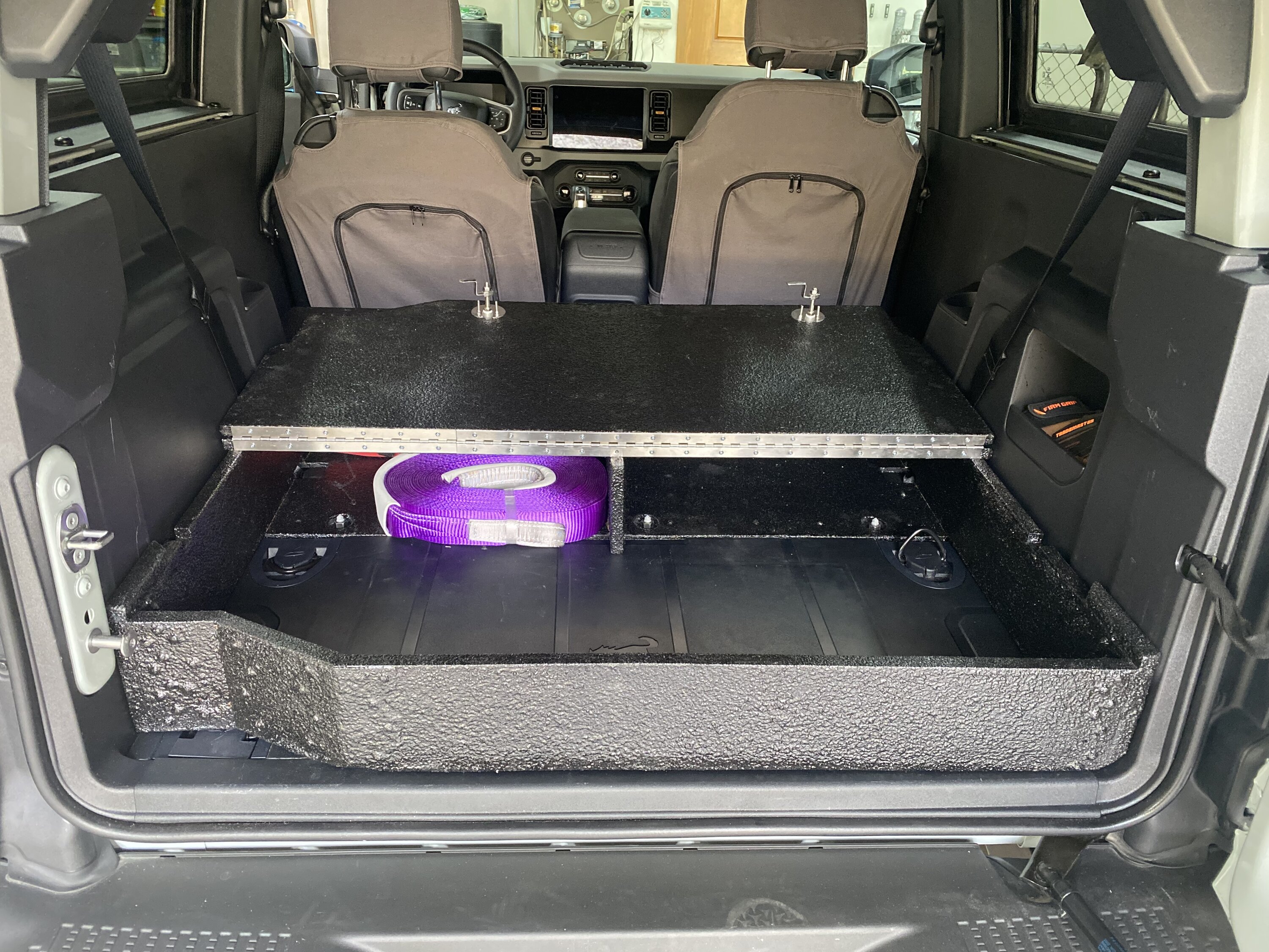 Ford Bronco 2 Door DIY Storage Compartment and Load Floor with Rear Seats Removed EE943FAD-0AD9-4CD4-9DFE-B2A0A70A8737
