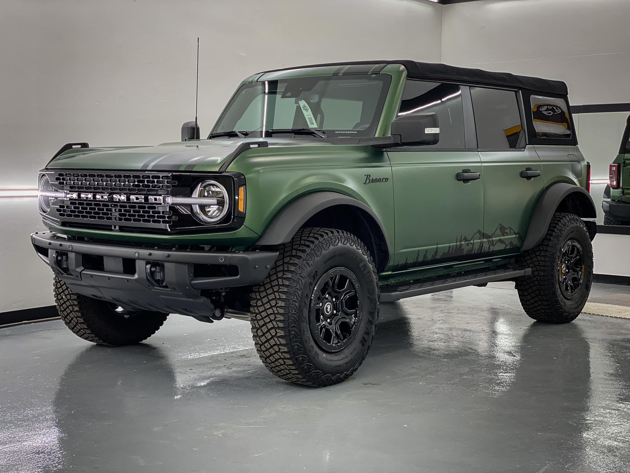Eruption Green Bronco XPEL Stealth PPF Wrapped + Graphics + Racing Stripes 8.jpg