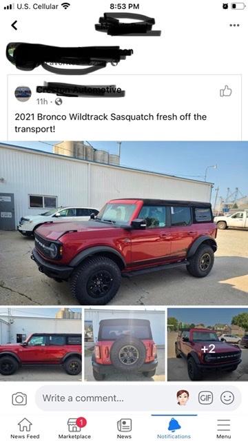 Ford Bronco Family friend picked up a softtop Wildtrak today with no reservation… F1A1DBBA-FB1D-4A37-A7A3-5E5A5AE94BAF