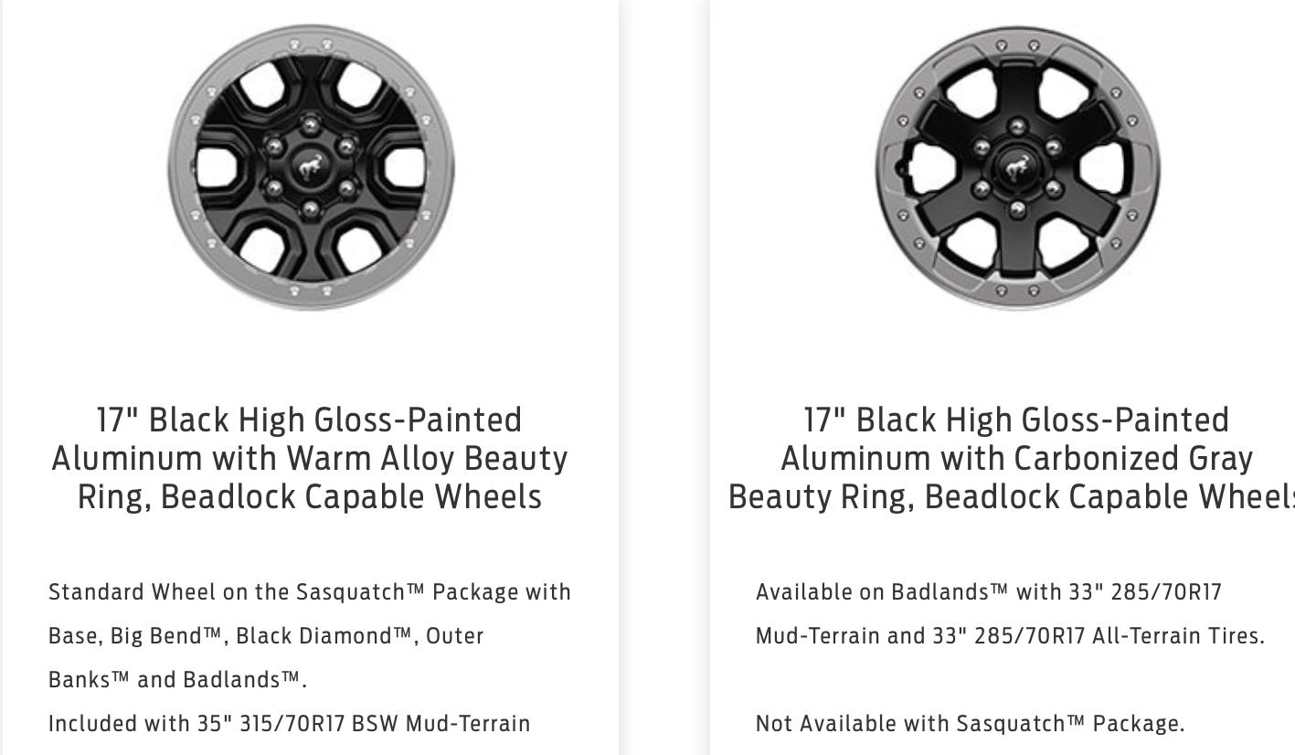 Ford Bronco Beadlock Capable Wheels Rings Removal and Color Changed (Powdercoated) - Non-Sasquatch Badlands F73BFD87-25B3-4064-8975-E4D1E5F5DC3E