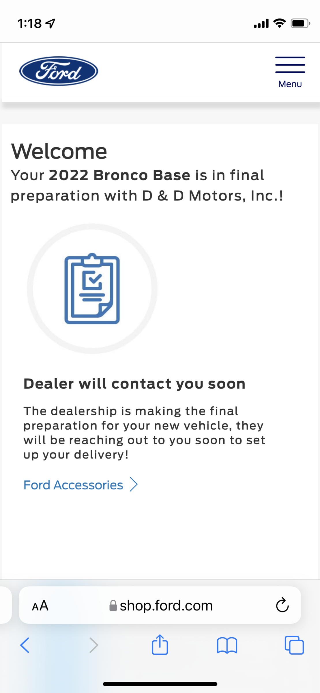 Ford Bronco 🛠 1/3/22 Build Week Group 20220121_171756