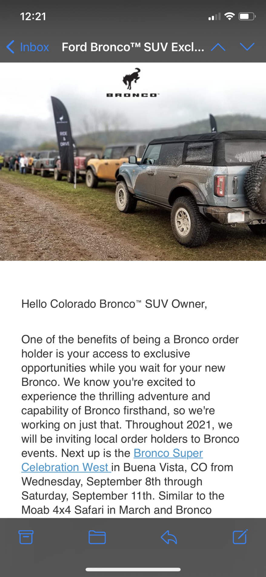 Ford Bronco Colorado treats …. FDE4B024-A8D8-4A88-AAC3-56D63C7A047C