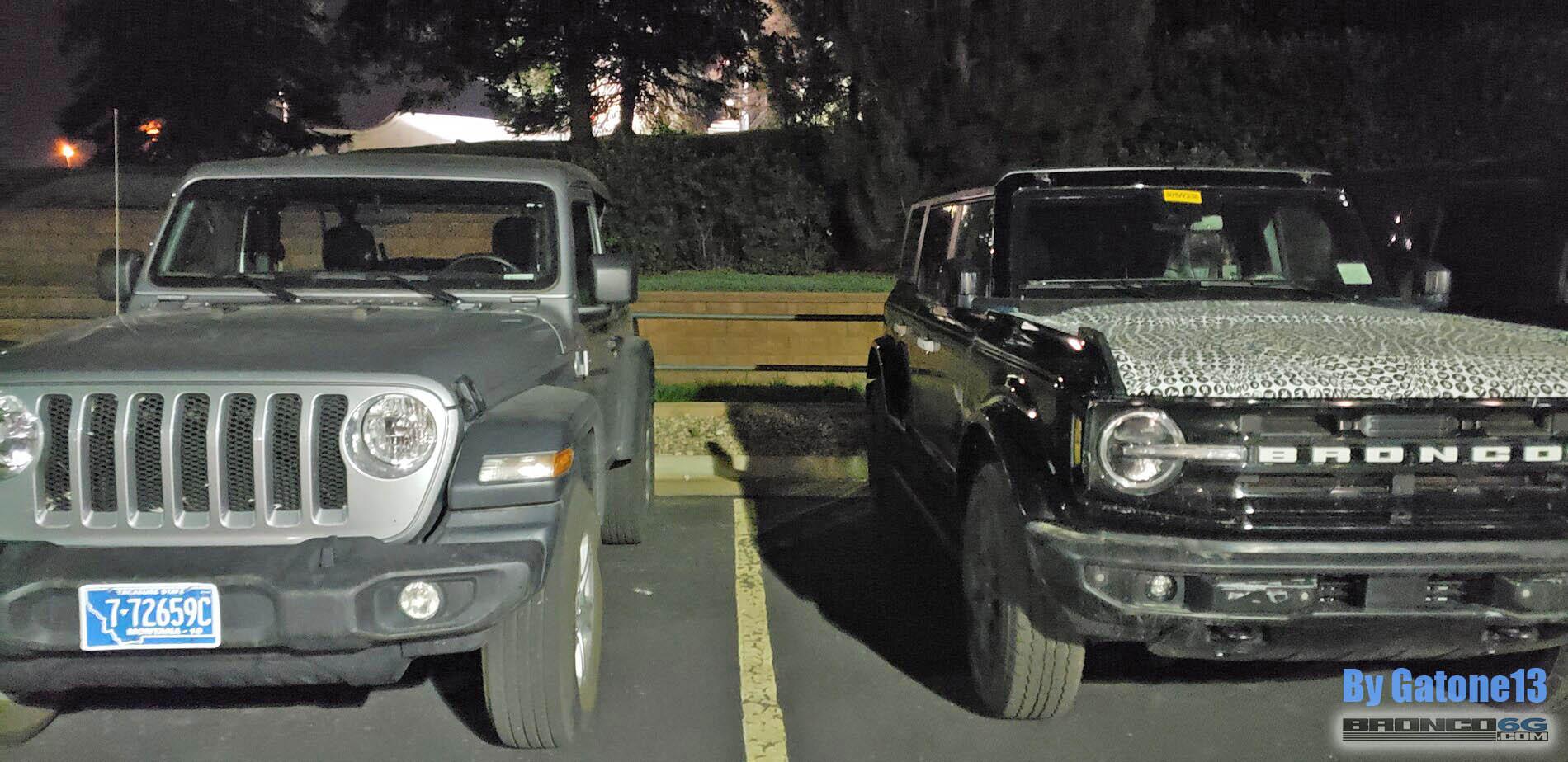 Ford Bronco Side-by-Side Sighting: Sasquatch vs Non-Sasquatch Broncos and Jeep Wrangler Comparison Ford Bronco vs Jeep Wrangler side by side comparison 2