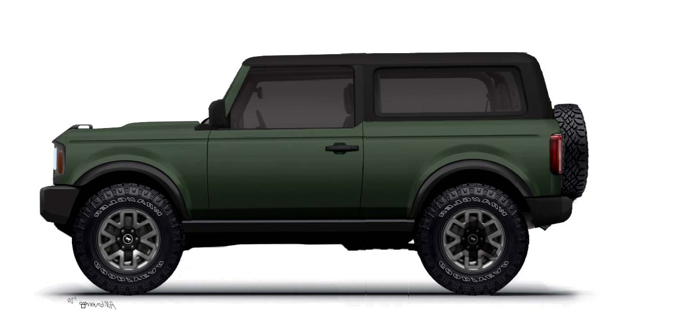 Ford Bronco Want 2 door in the full length option? green-2-door - Copy
