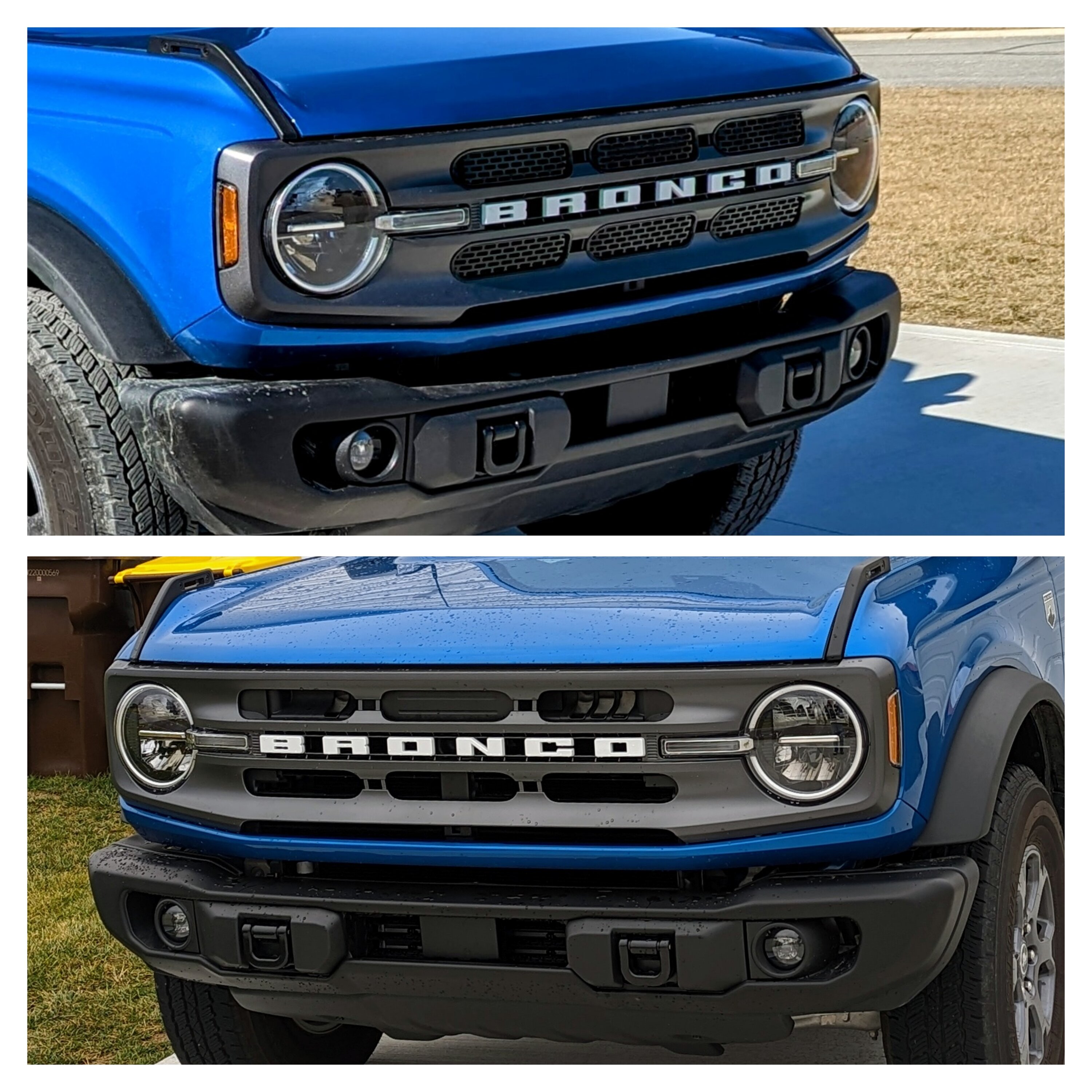 Mesh grill inserts installed on Big Bend