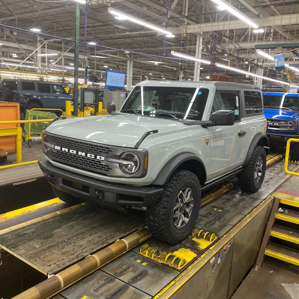Ford Bronco Ford sent me pic of Bronco Raptor coming off assembly line (photo bomb) image