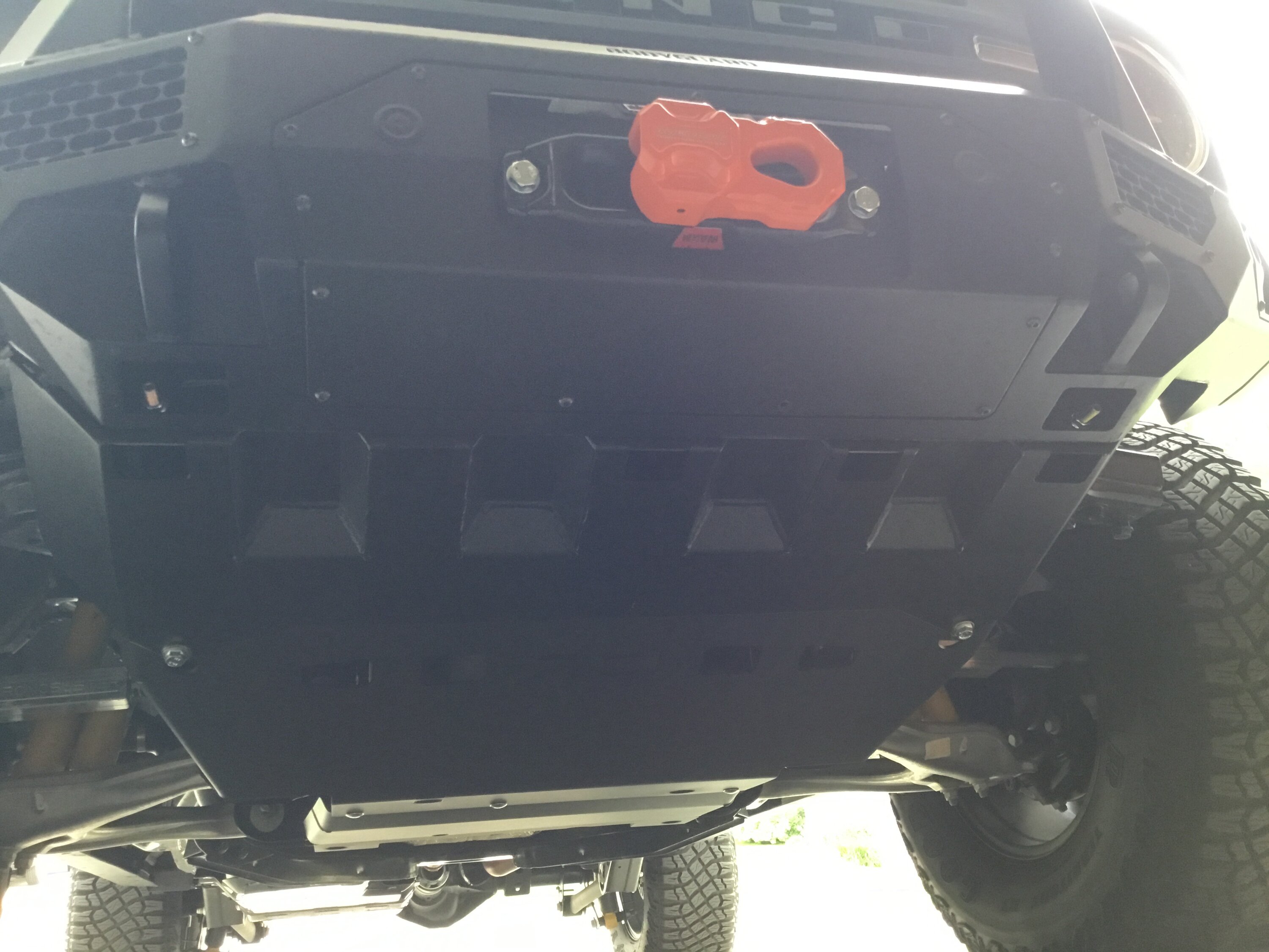 Ford Bronco DIY Lessons re-learned - RCI engine skid plates installation image