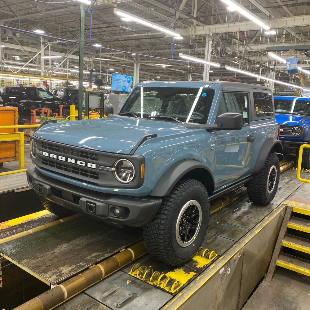 Ford Bronco 12/5/2022 Build week with spreadsheet image