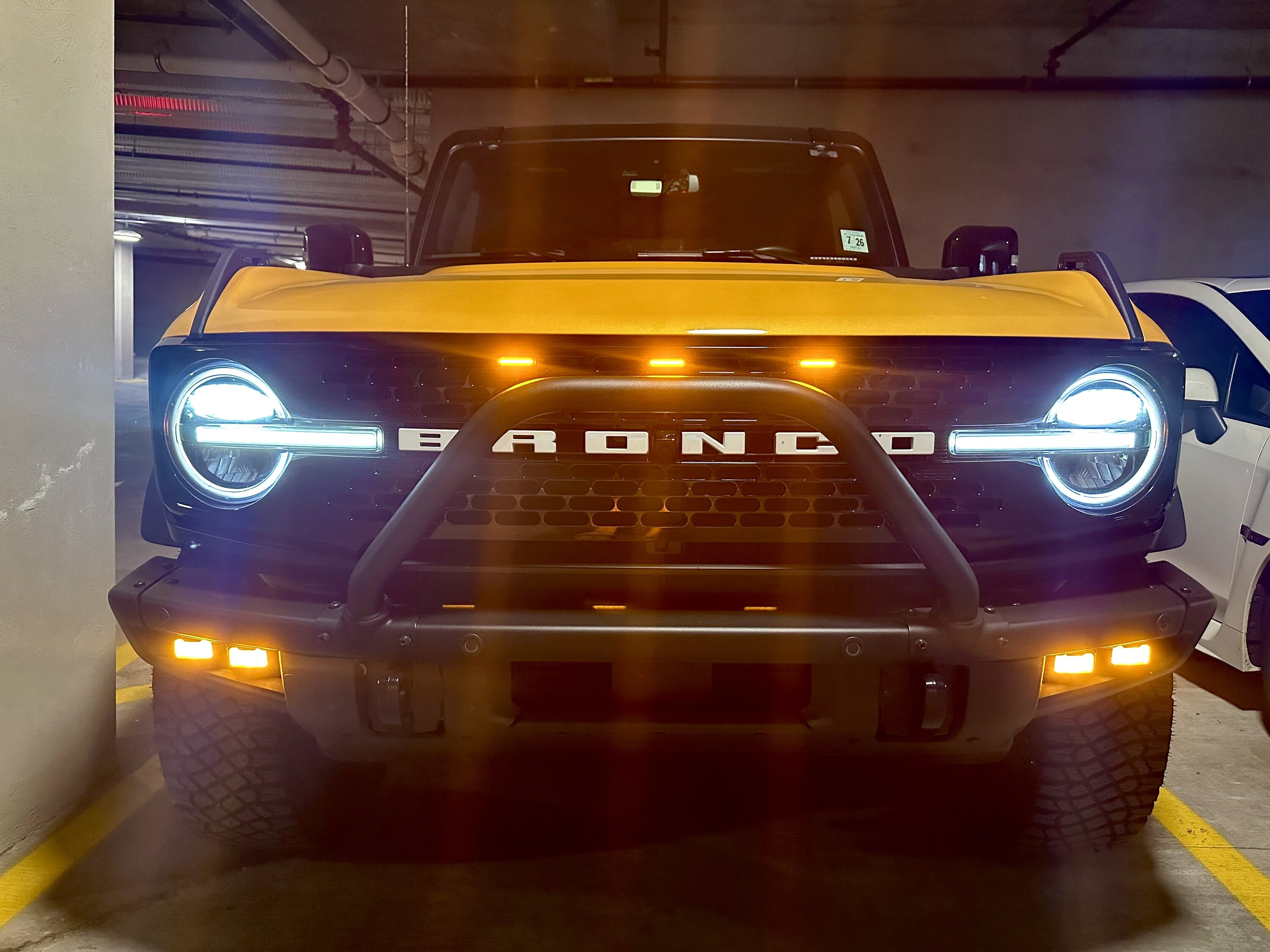 Ford Bronco Installed Raptor Style LED's in Grille IMG-2437