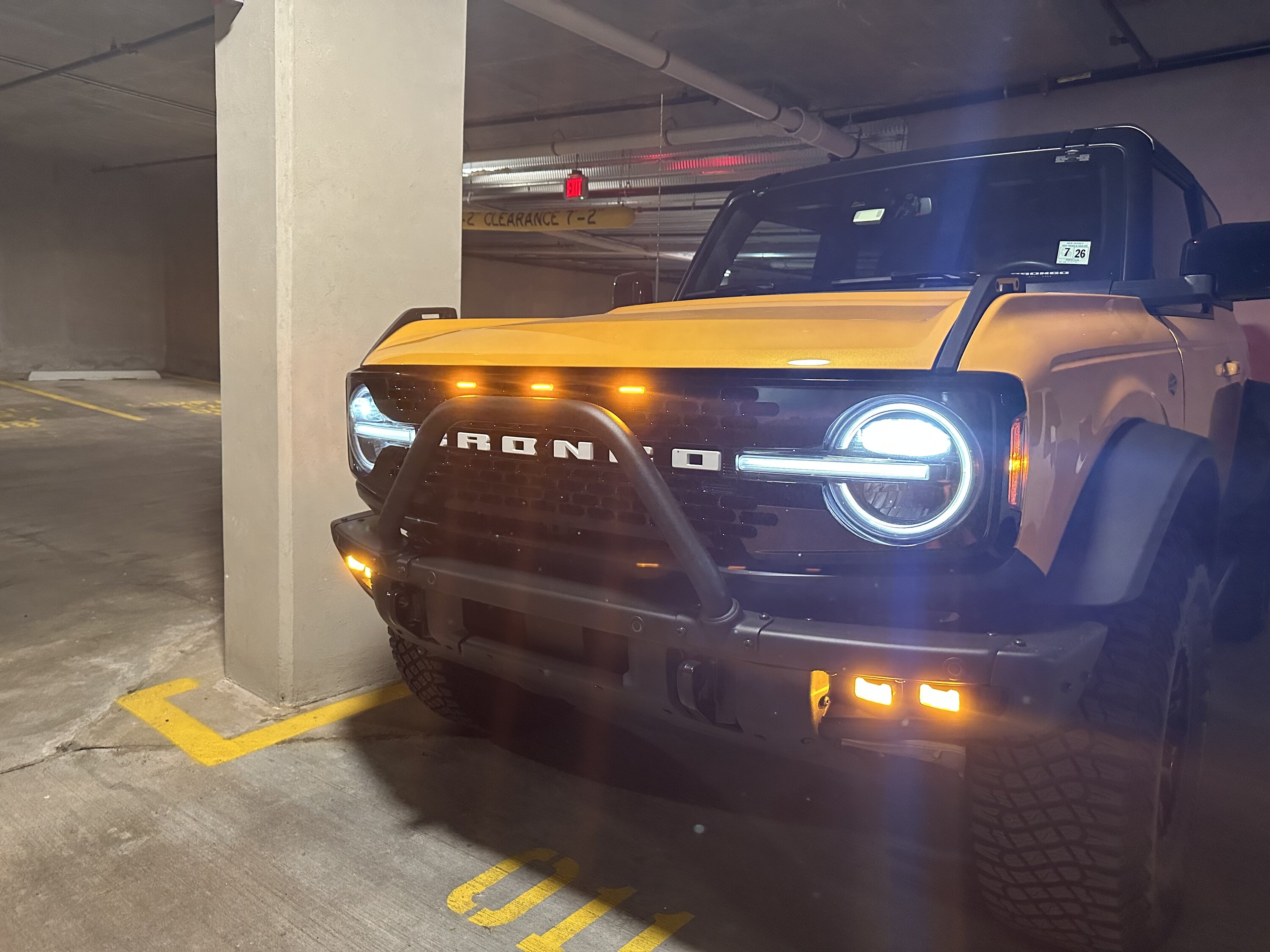 Ford Bronco Installed Raptor Style LED's in Grille IMG-2438