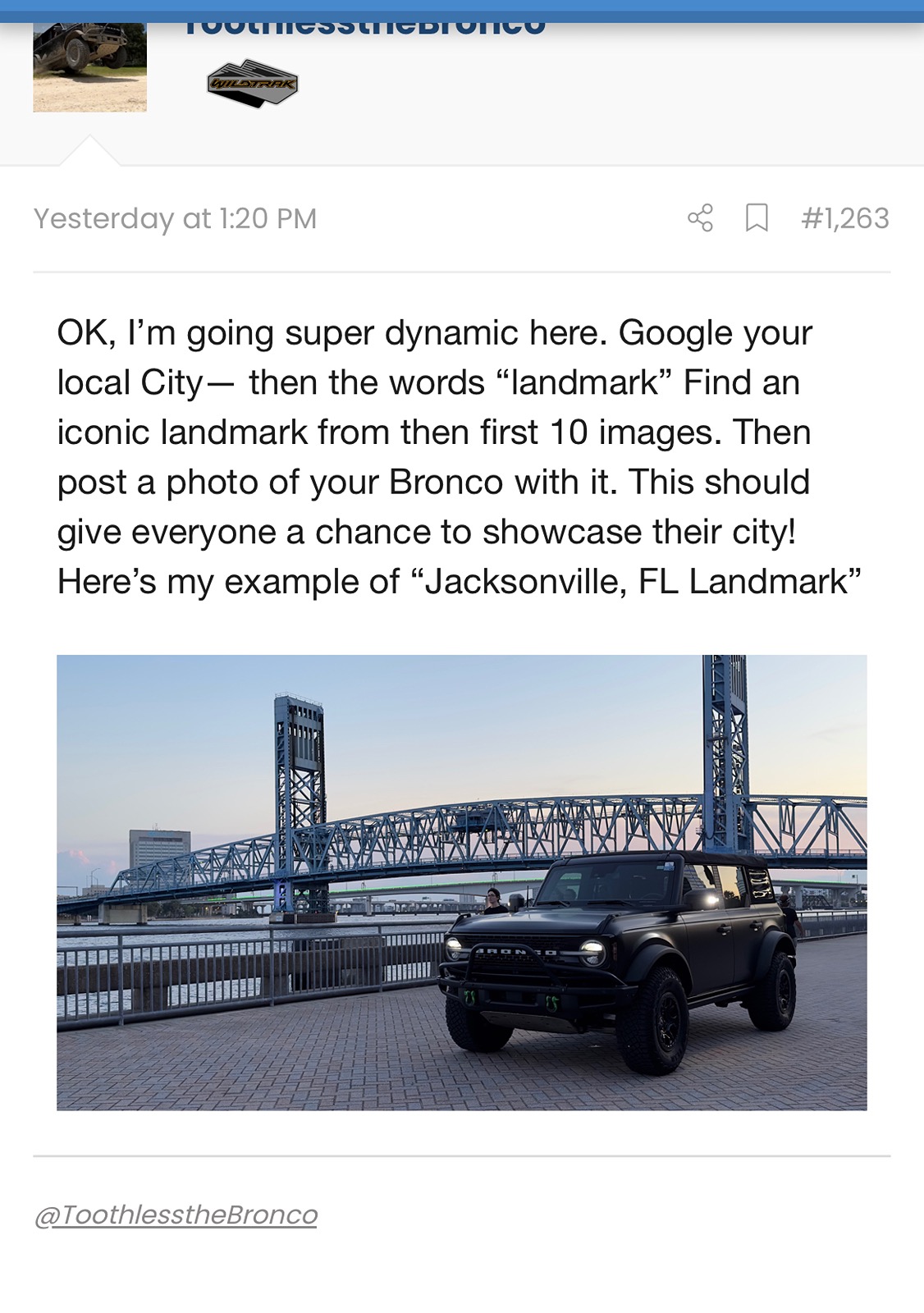Ford Bronco The Official Bronco6G Photo Challenge Game 📸 🤳 IMG_0394