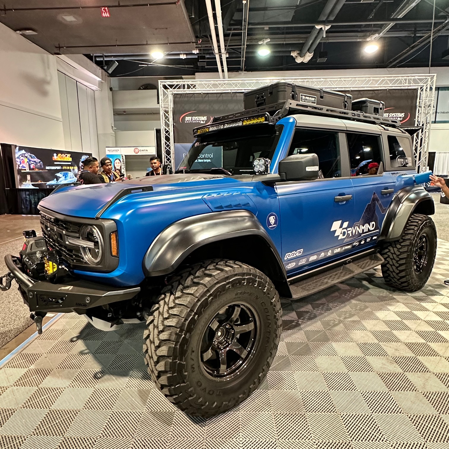Ford Bronco 📸 DRVNmind | DTE Systems - Satin PPF Wrapped Velocity Blue Bronco Raptor Build [SEMA 2022] IMG_0601
