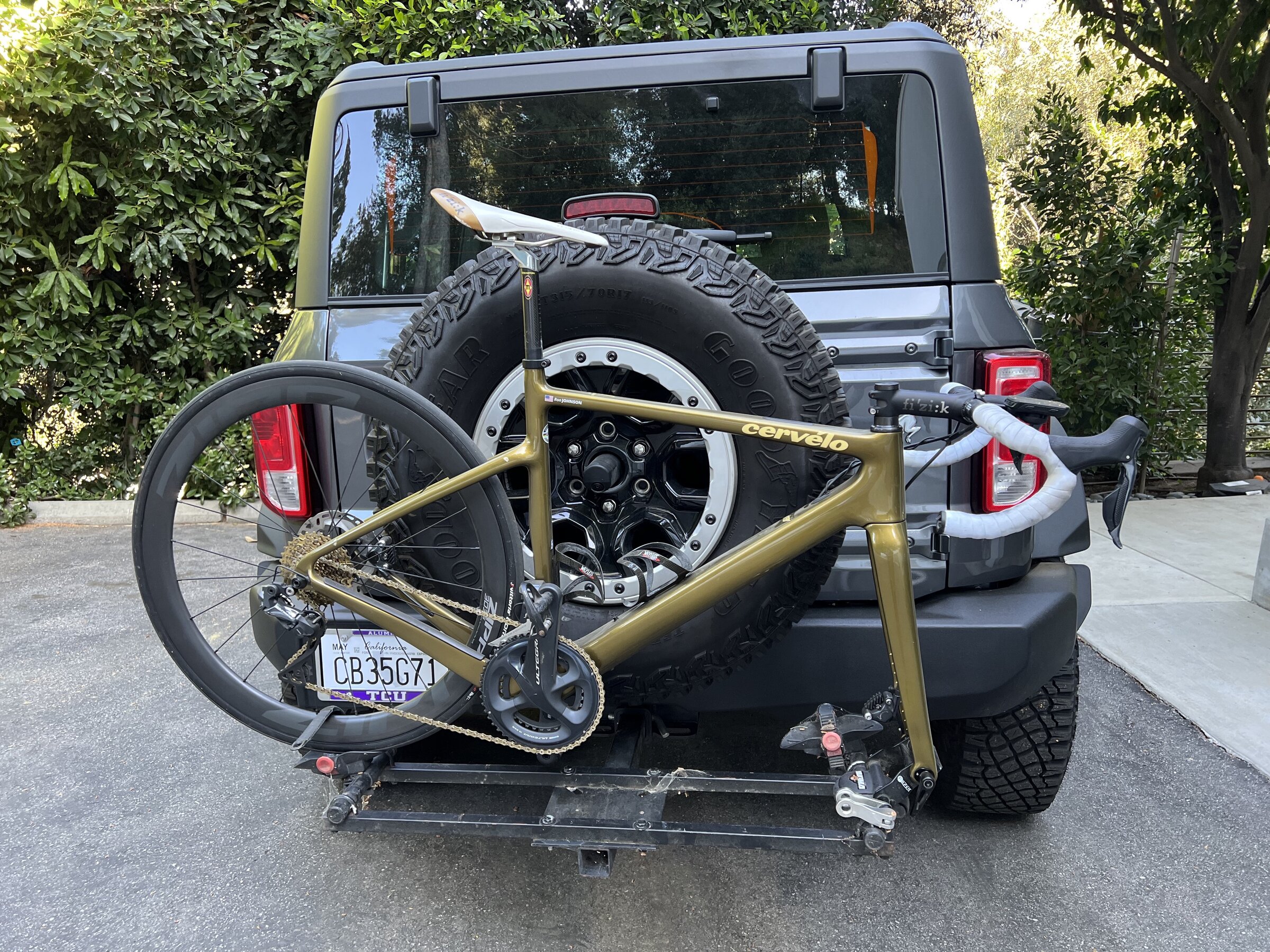 Ford Bronco DIY Hitch Mounted Bike Rack IMG_1455