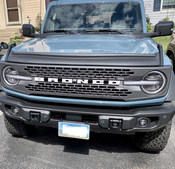 Ford Bronco PRICE DROP - Finally a Front License Plate bracket solution - order yours today IMG_1491