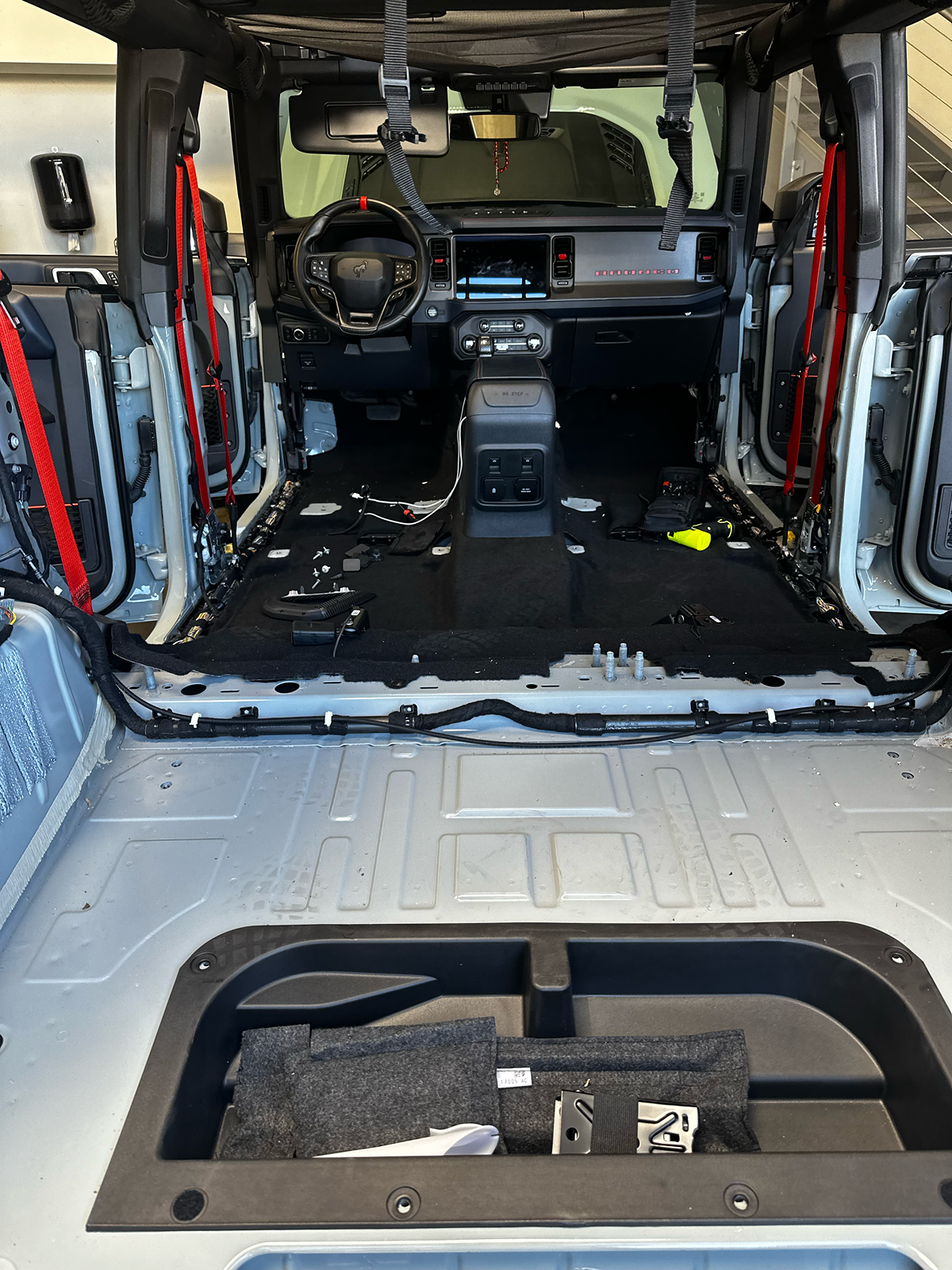 Ford Bronco Dream stereo system upgrade build in Bronco Raptor IMG_1772