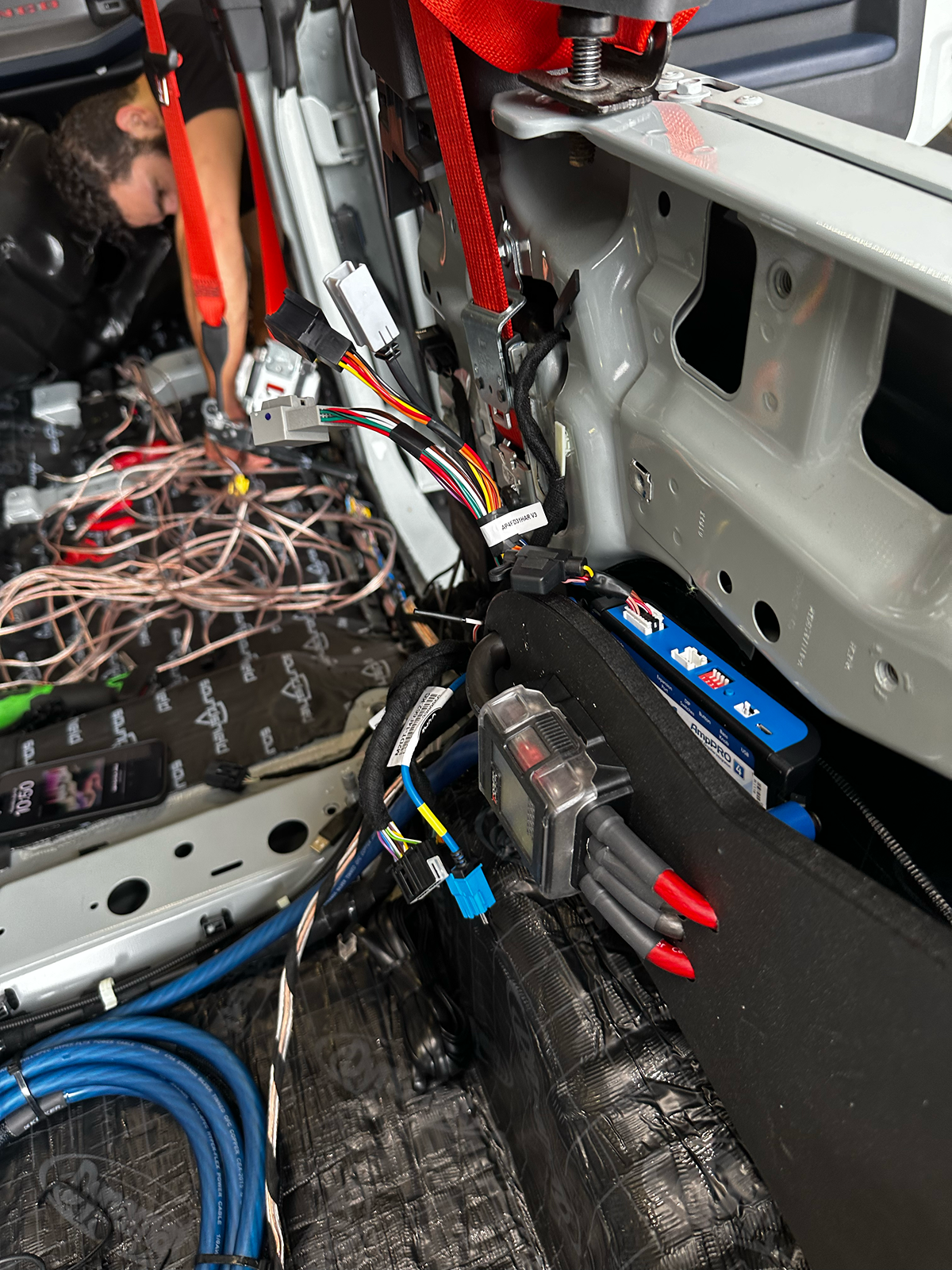 Ford Bronco Dream stereo system upgrade build in Bronco Raptor IMG_1814