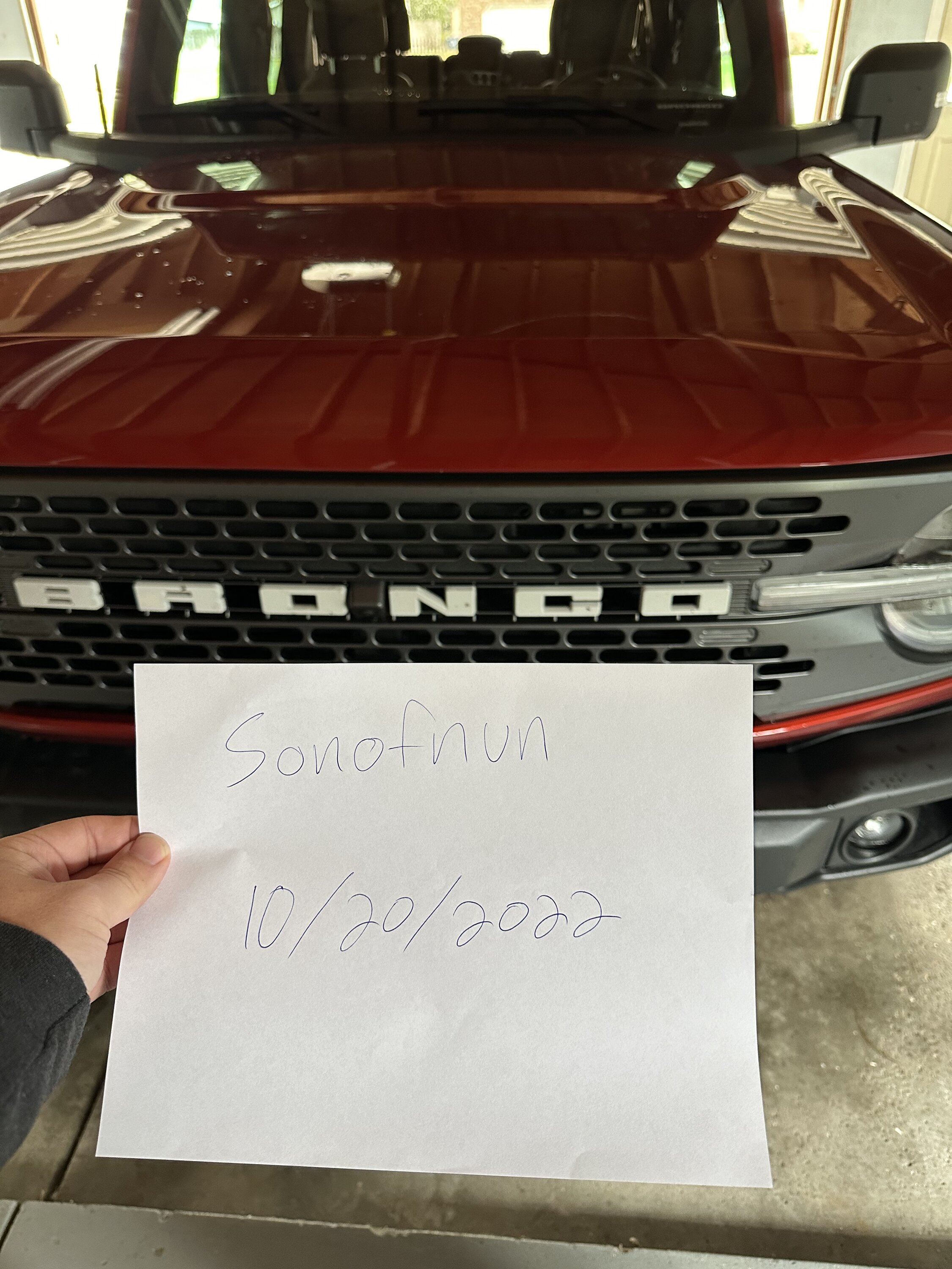 Ford Bronco 2022 Badlands, Hot Pepper Red, 2.3L MT, < 12,500 miles, $58,000 OBO IMG_2241