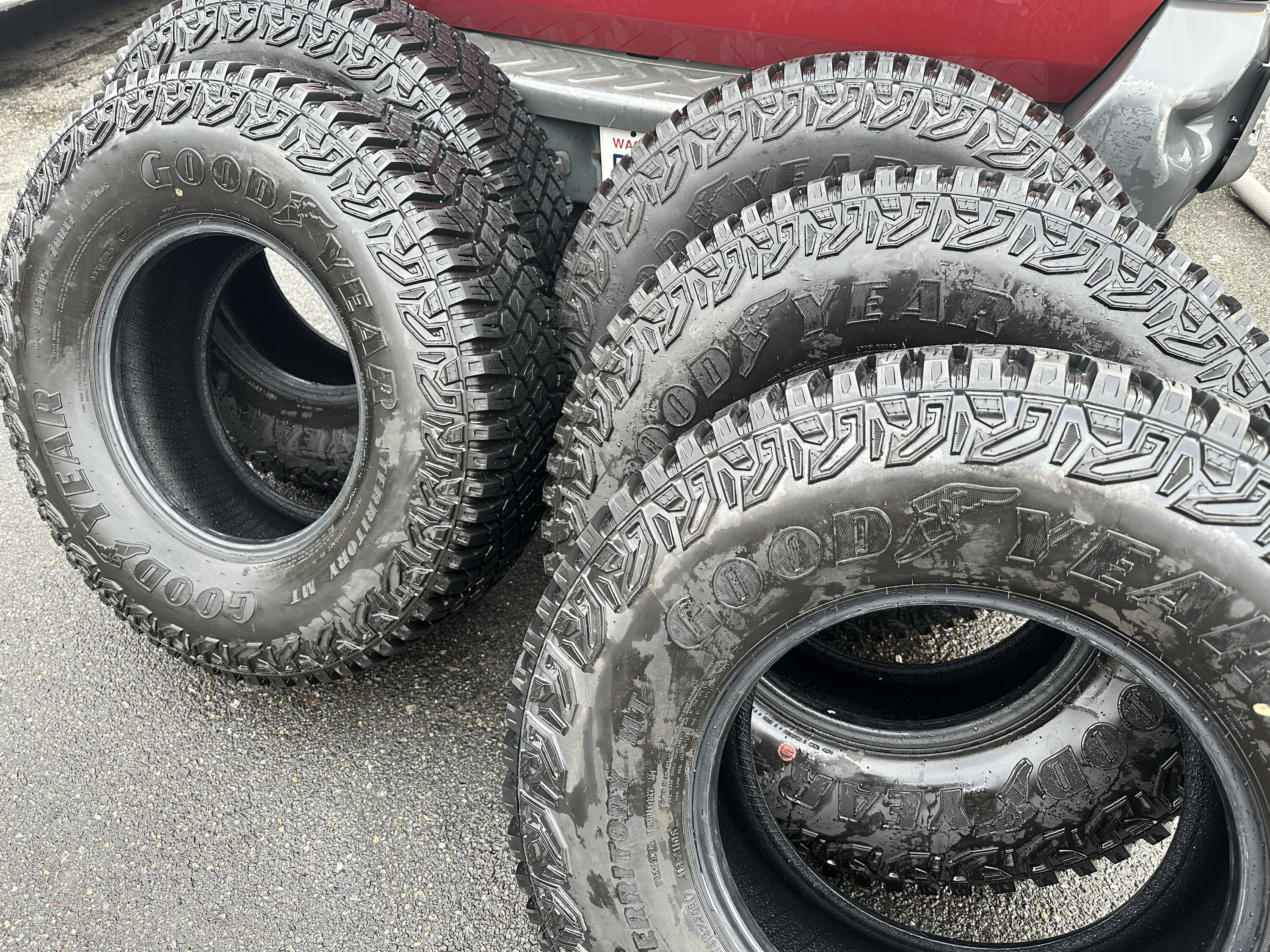 Washington - *Sale Pending* - 5 Sasquatch Goodyear Territory MT 315/70R17  Tires - Full Set of 4 + 1 Spare | Bronco6G - 2021+ Ford Bronco & Bronco  Raptor Forum, News, Blog & Owners Community