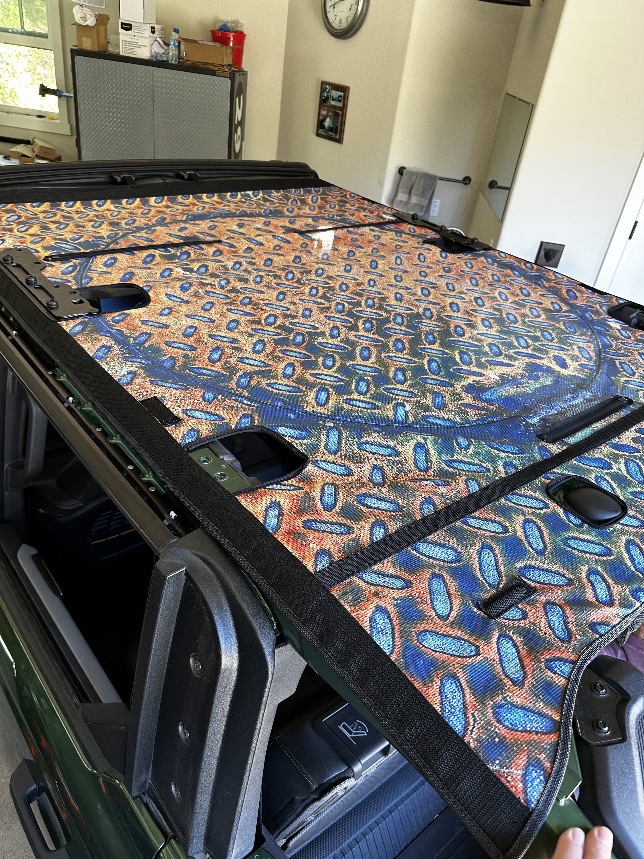 Ford Bronco JTops Custom Print Bimini Installed IMG_2718