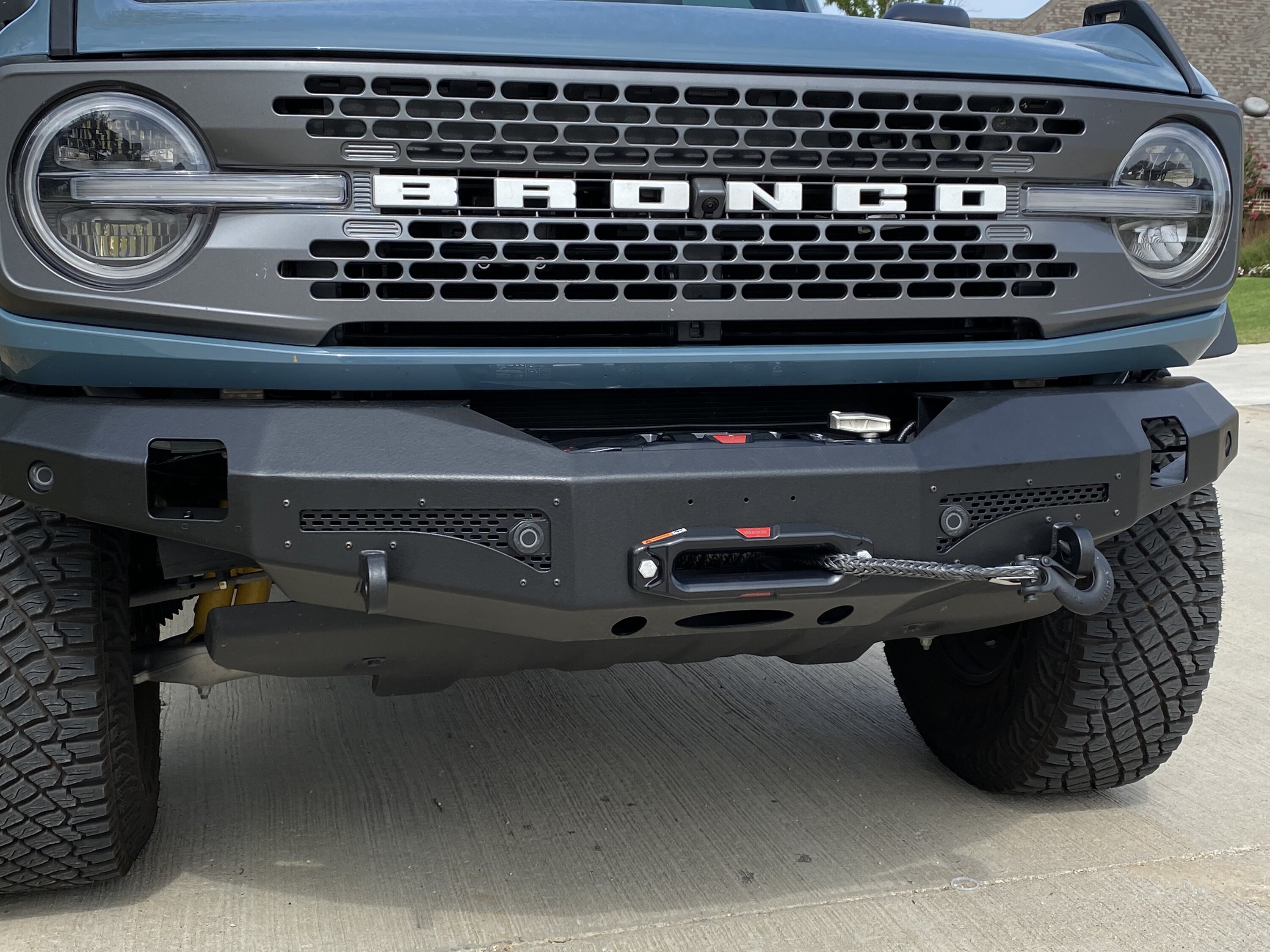 Ford Bronco BAMF Overland Front Bumper (Bay Area Metal Fab) Installed & Review IMG_3117