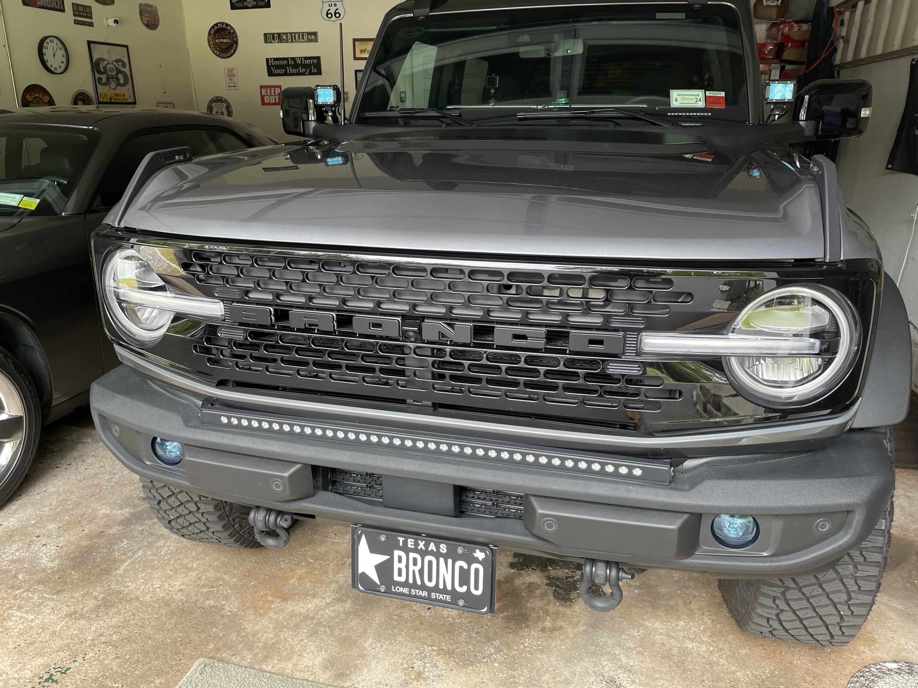 Ford Bronco Mandatory front license plate bracket IMG_3443