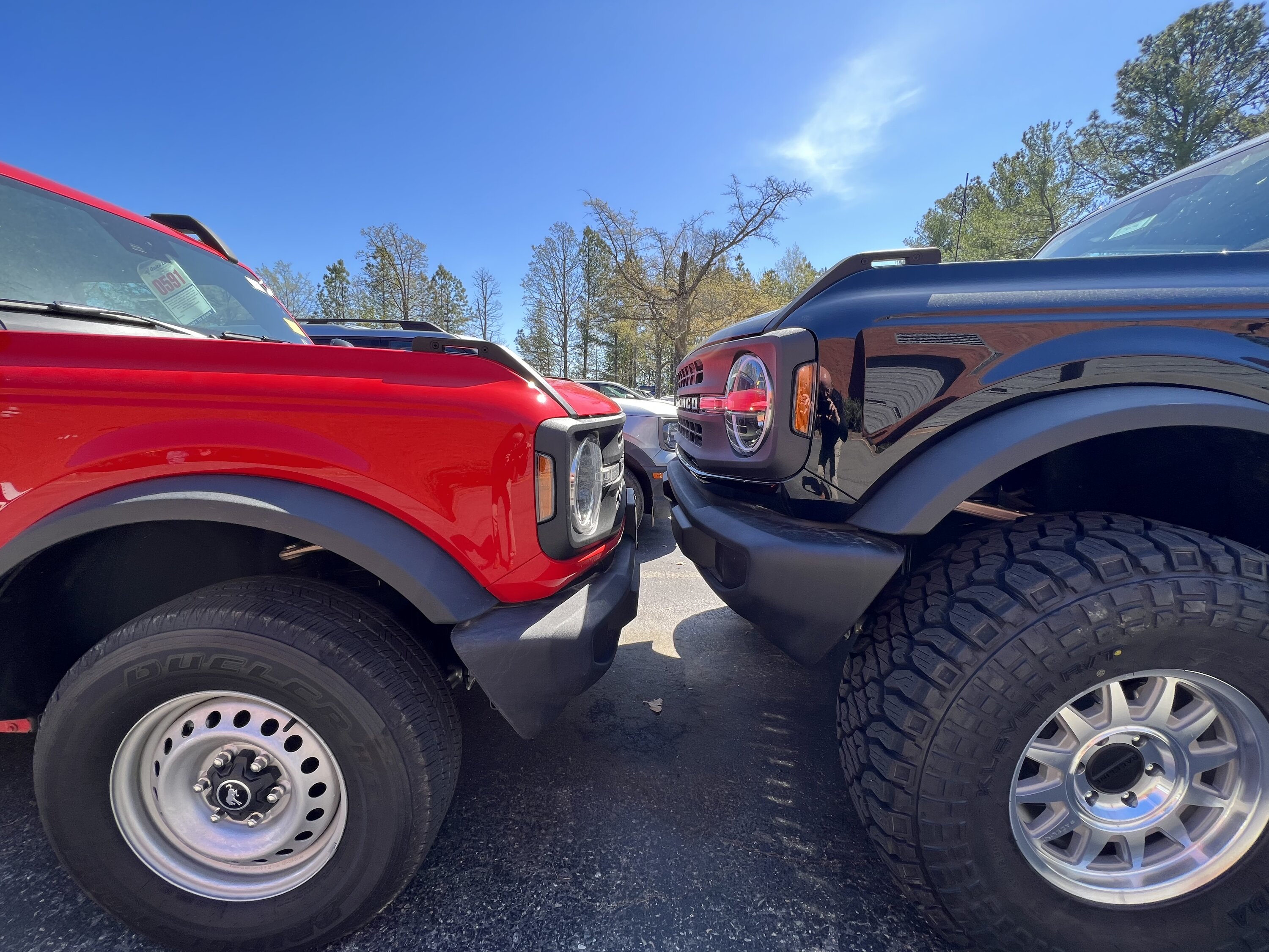 Ford Bronco Before & After (stock 2dr Base vs. 3.5” lift + 37’s). What a difference! IMG_3604