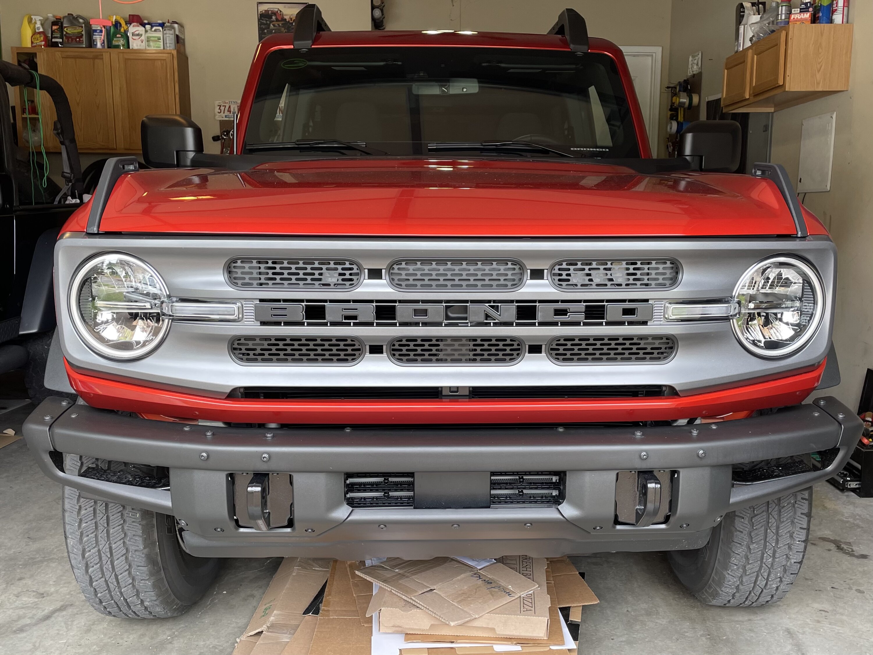 Ford Bronco Mesh grill inserts installed on Big Bend IMG_3857