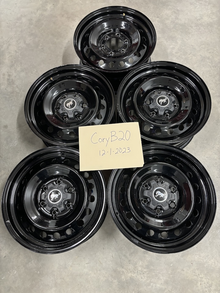 Ford Bronco ** Price Drop ** 5 Black Diamond Steelies - wheels only - $200 IMG_4104.JPG