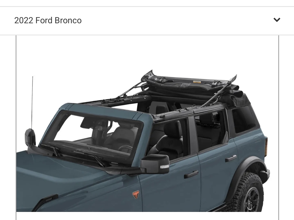 Ford Bronco FOR SALE - BesTop Trektop Slantback Soft Top for 4 Door - $1200.00 OBO IMG_4309