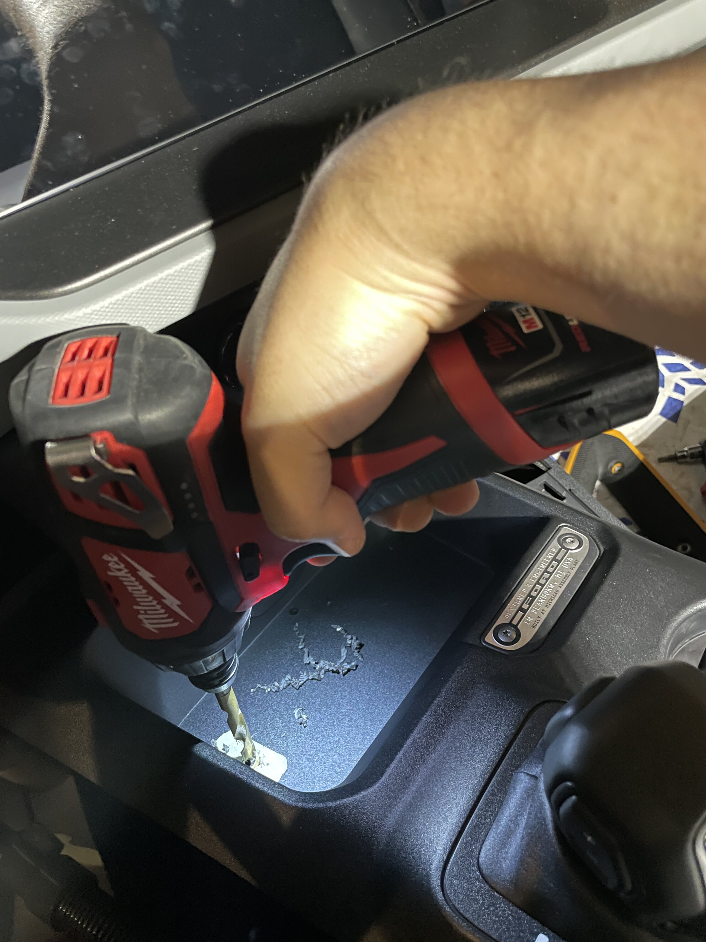 Ford Bronco Wireless charger DIY IMG_4514