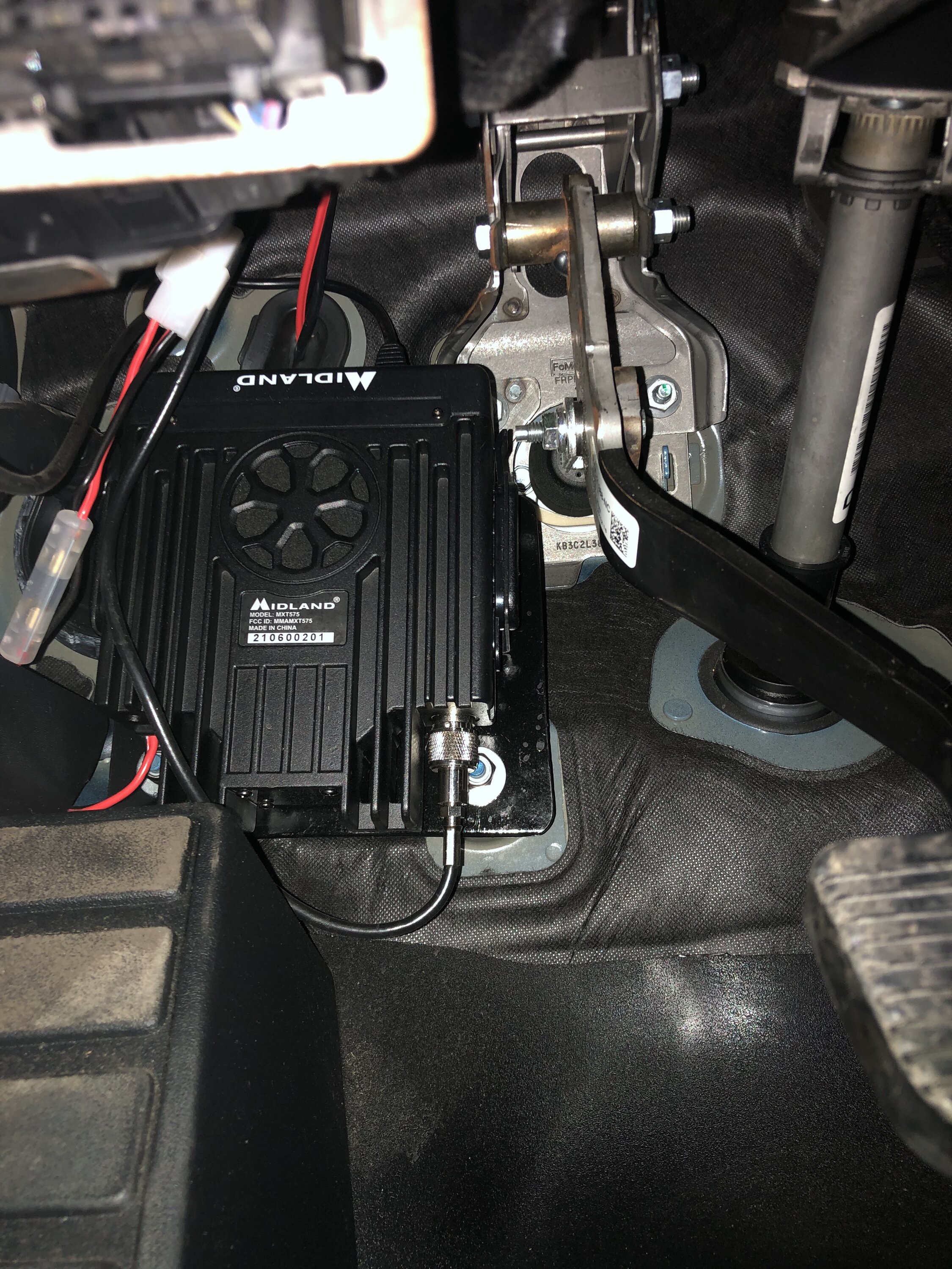 Ford Bronco Running power and GMRS cable through firewall on Raptor. Anyone done it yet. IMG_5296