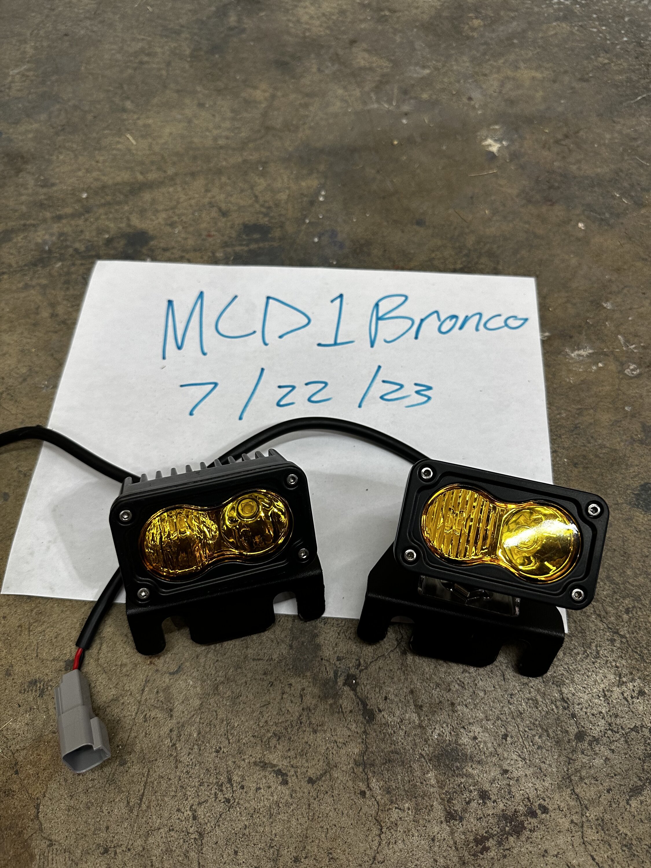 Ford Bronco Rear dust light brackets IMG_5457