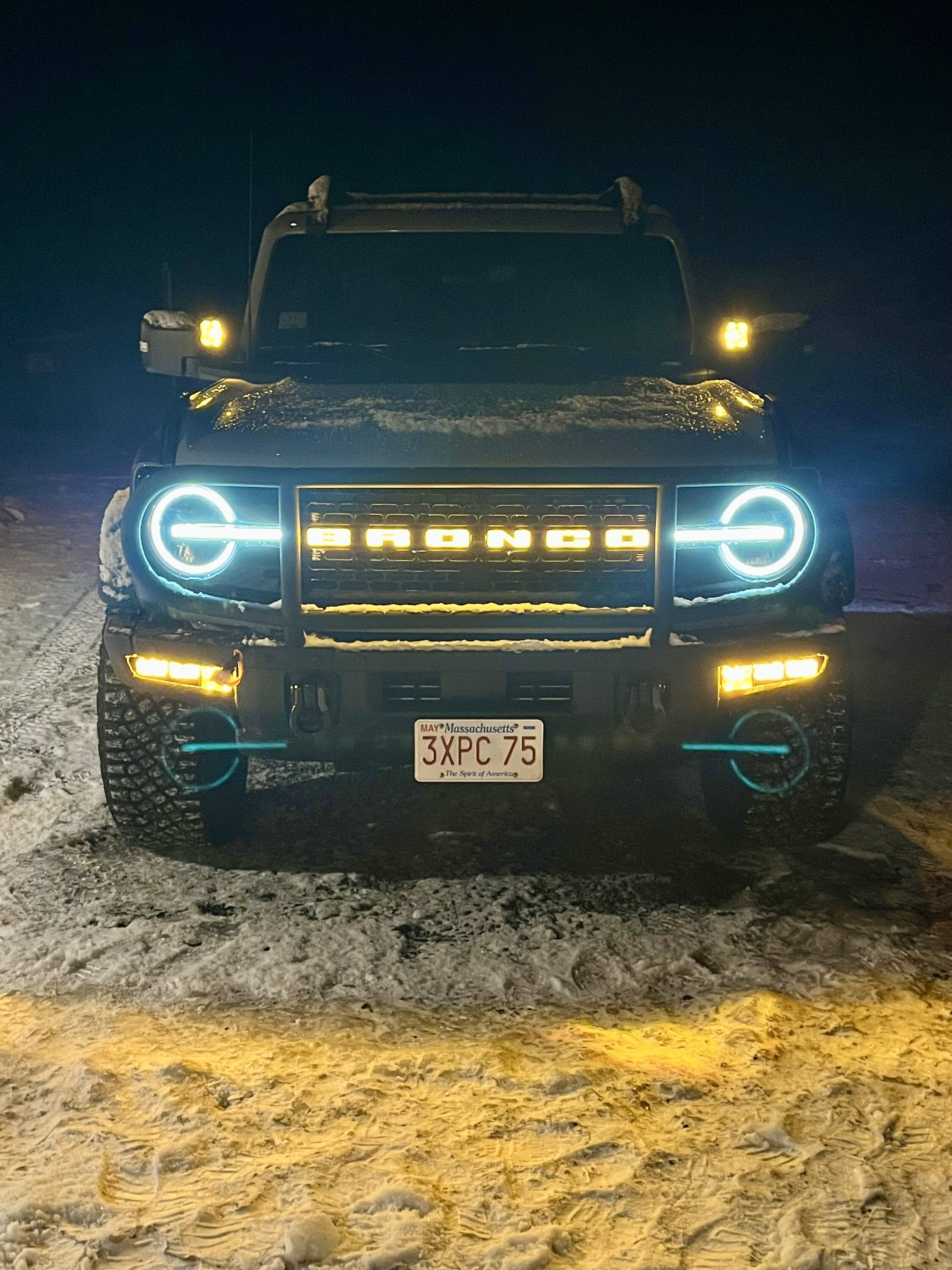 Ford Bronco Putco Luminix Ford Bronco LED Grille Emblem for 2021+ Ford Bronco IMG_5677