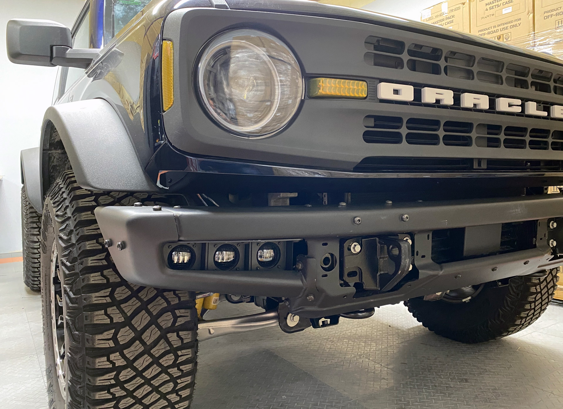 Ford Bronco IN STOCK! Triple LED Fog Light Kit for MOD Bumper from ORACLE Lighting IMG_6566