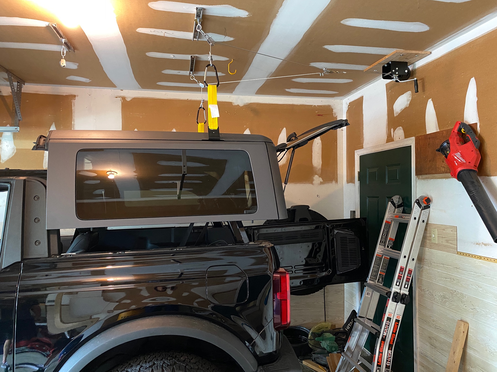 Ford Bronco DIY Hard Top Ceiling Hoist - My Version IMG_7926