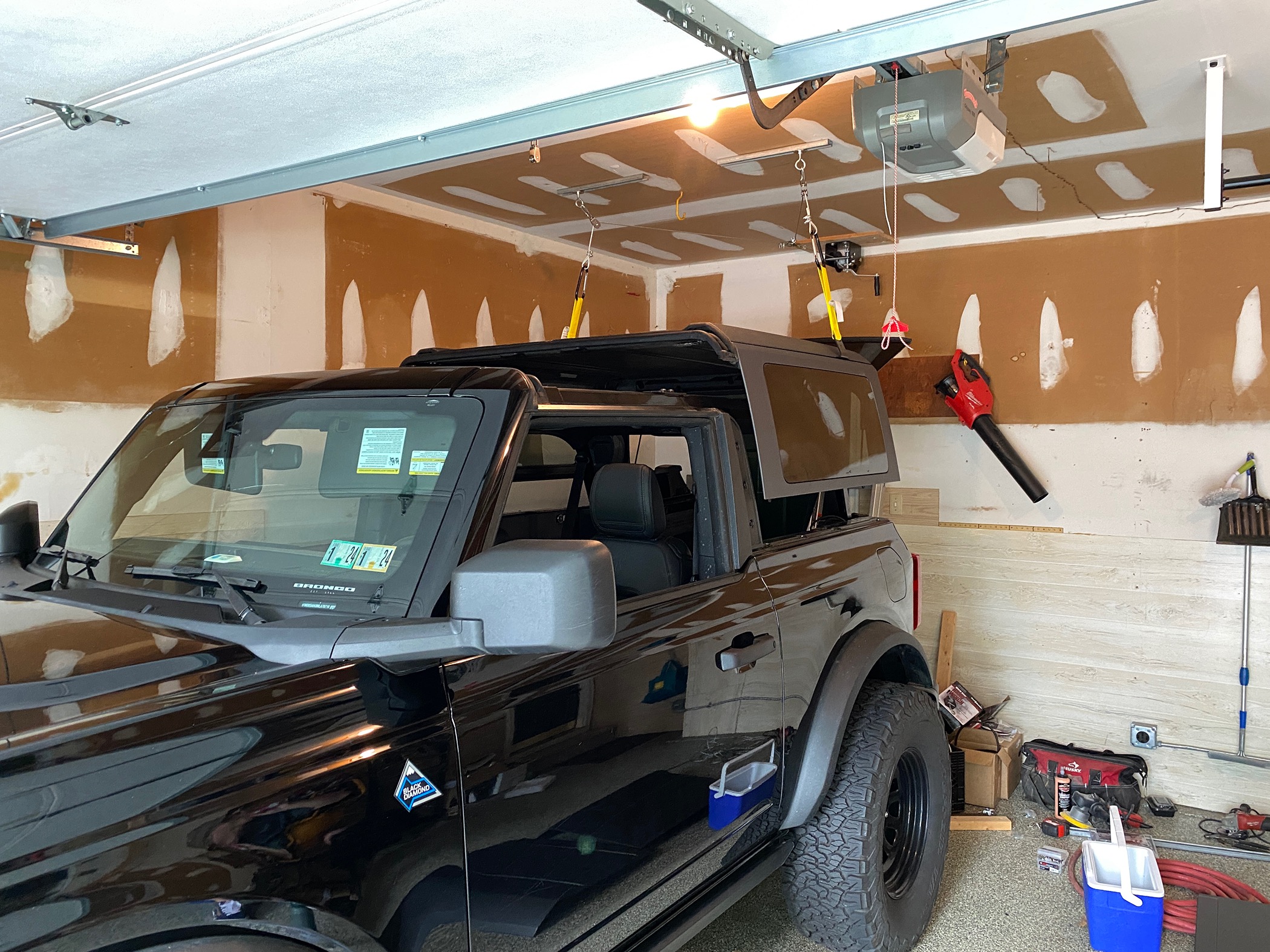 Ford Bronco DIY Hard Top Ceiling Hoist - My Version IMG_7927