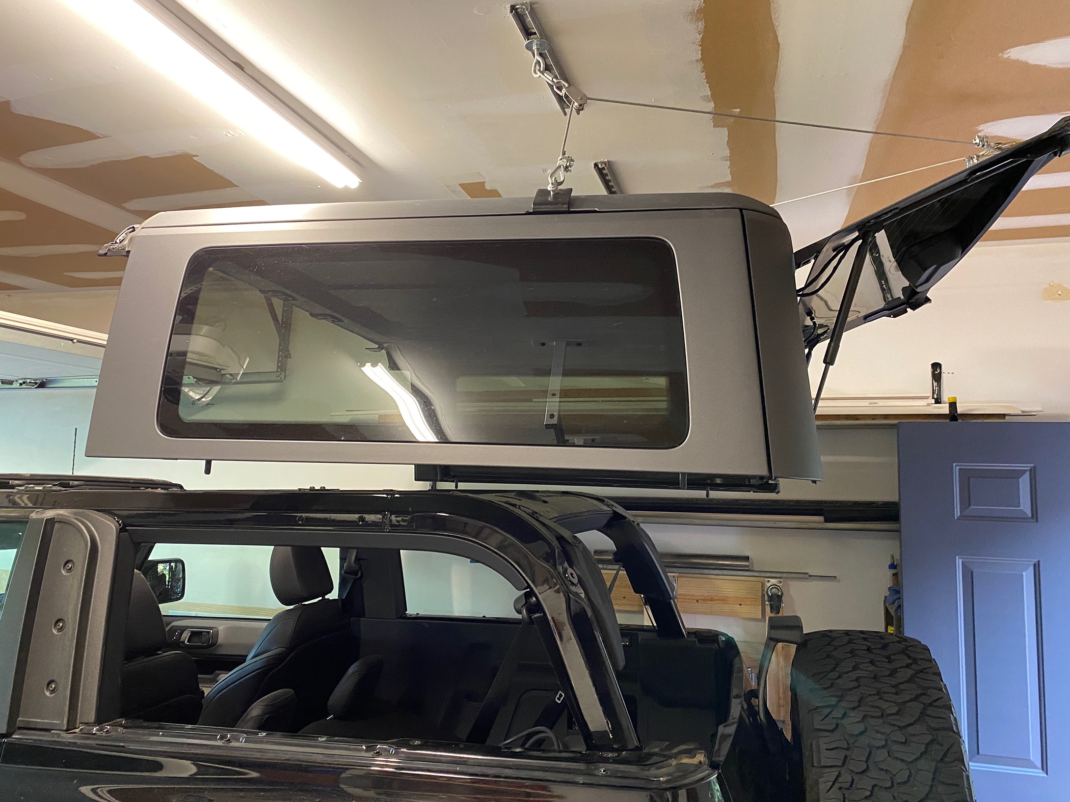 Ford Bronco DIY Hard Top Ceiling Hoist - My Version IMG_9562