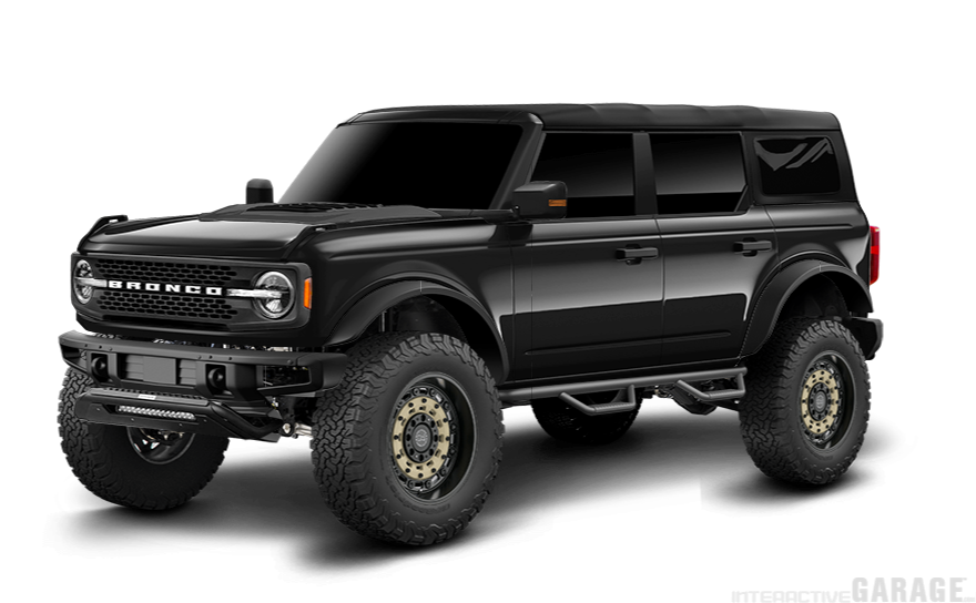 Ford Bronco Bronco "Interactive Garage" lets you color and modify with aftermarket parts Interactive Garage 01