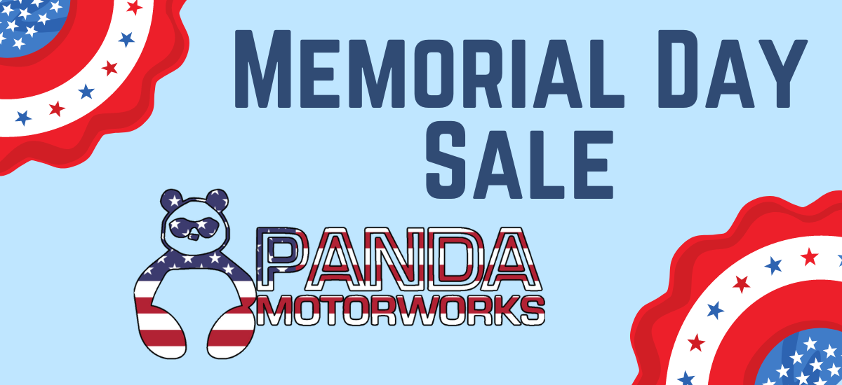 Bronco Panda Motorworks Memorial Day Sales MEM day banner